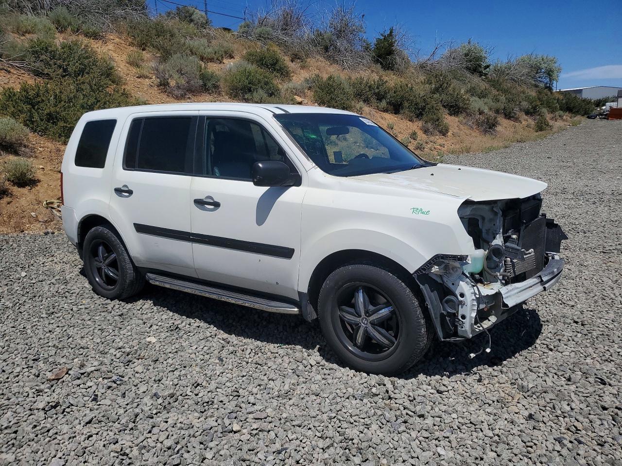 2014 Honda Pilot Lx White vin: 5FNYF4H24EB049614