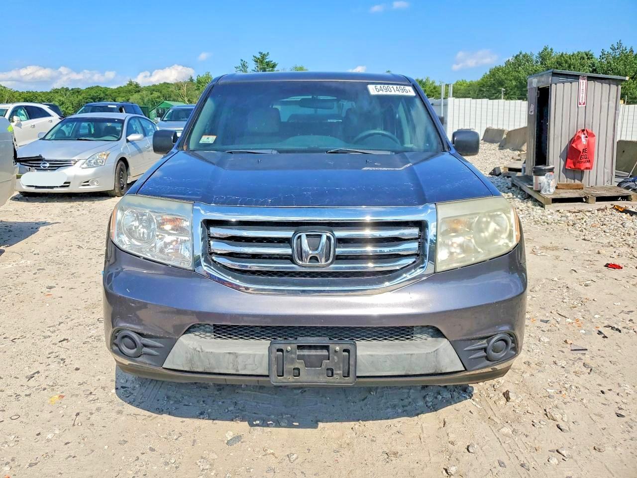 2015 Honda Pilot Lx Gray vin: 5FNYF4H24FB006179