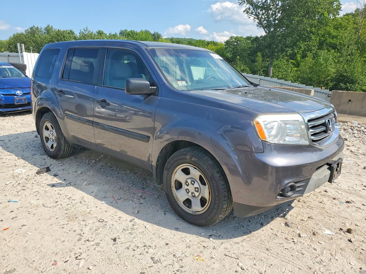 2015 Honda Pilot Lx Gray vin: 5FNYF4H24FB006179