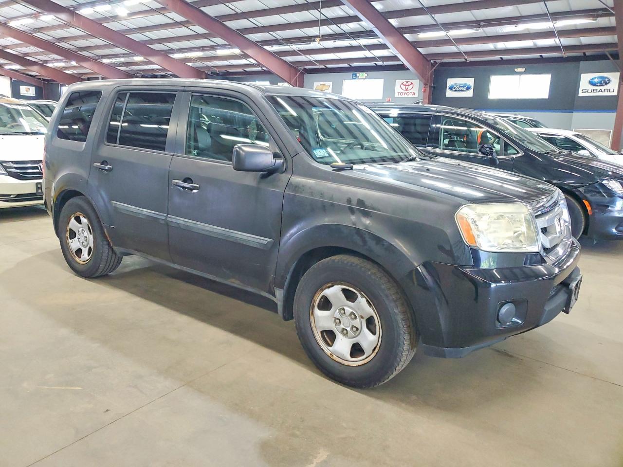 2011 Honda Pilot Lx Black vin: 5FNYF4H25BB014446