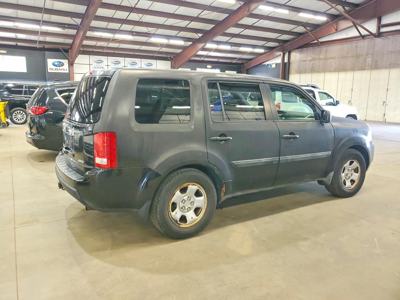 2011 Honda Pilot Lx Black vin: 5FNYF4H25BB014446