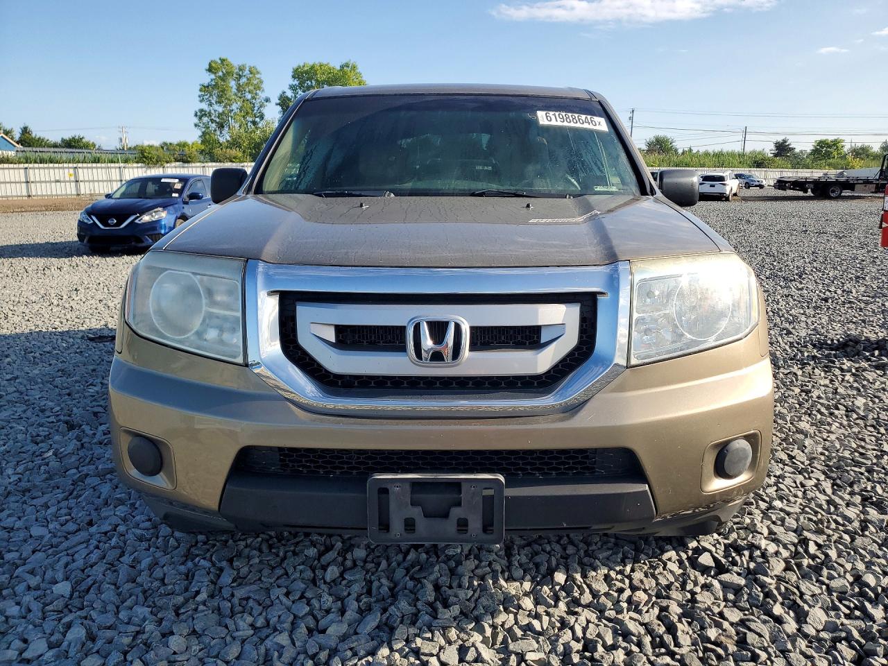 2011 Honda Pilot Lx Tan vin: 5FNYF4H25BB047950