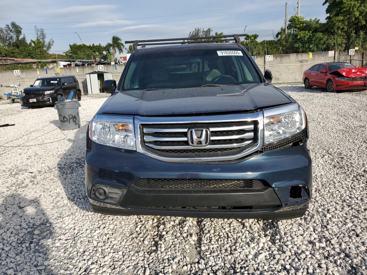 2012 Honda Pilot Lx Charcoal vin: 5FNYF4H25CB035265