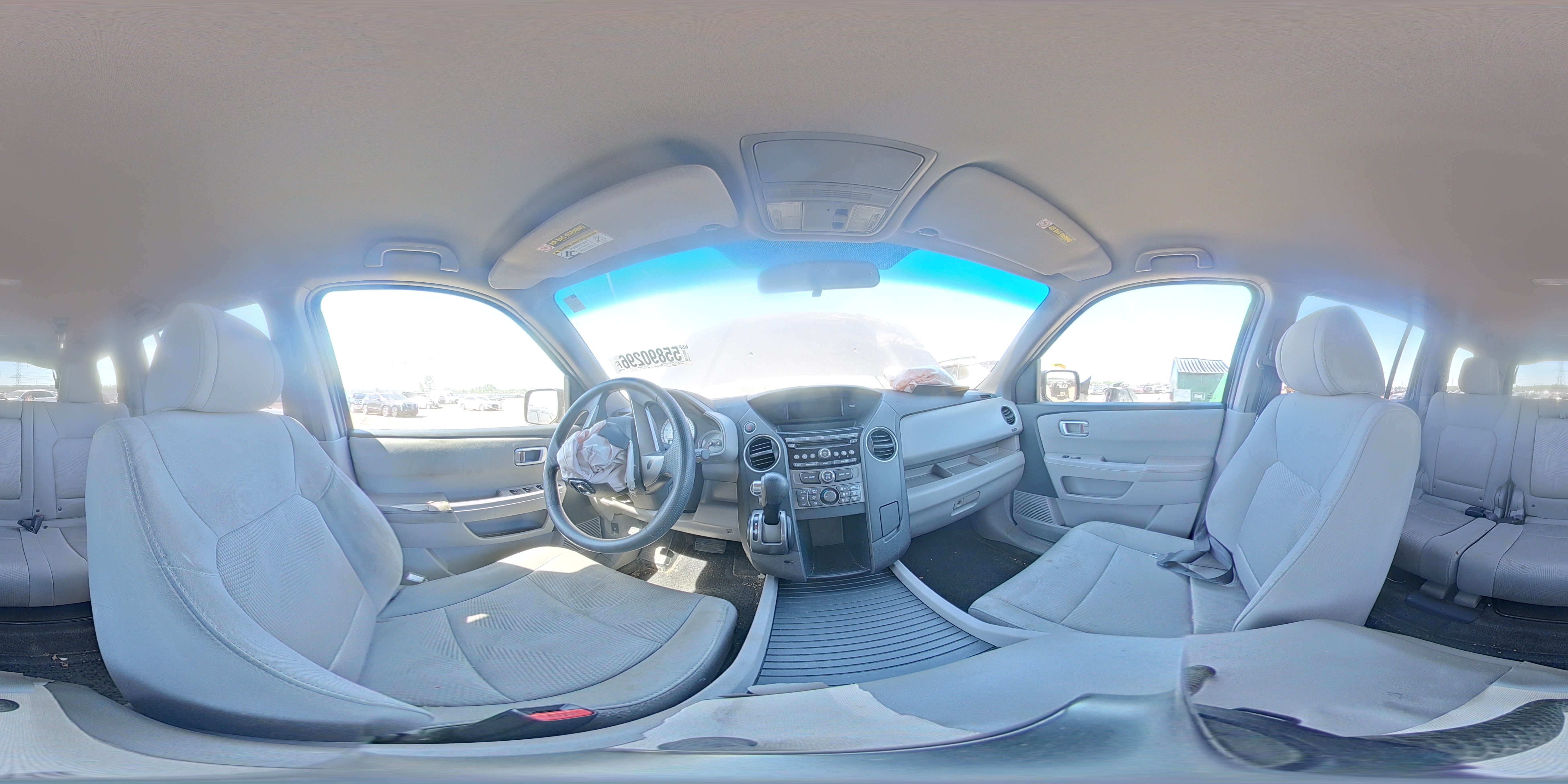 2012 Honda Pilot Lx Gray vin: 5FNYF4H25CB071702