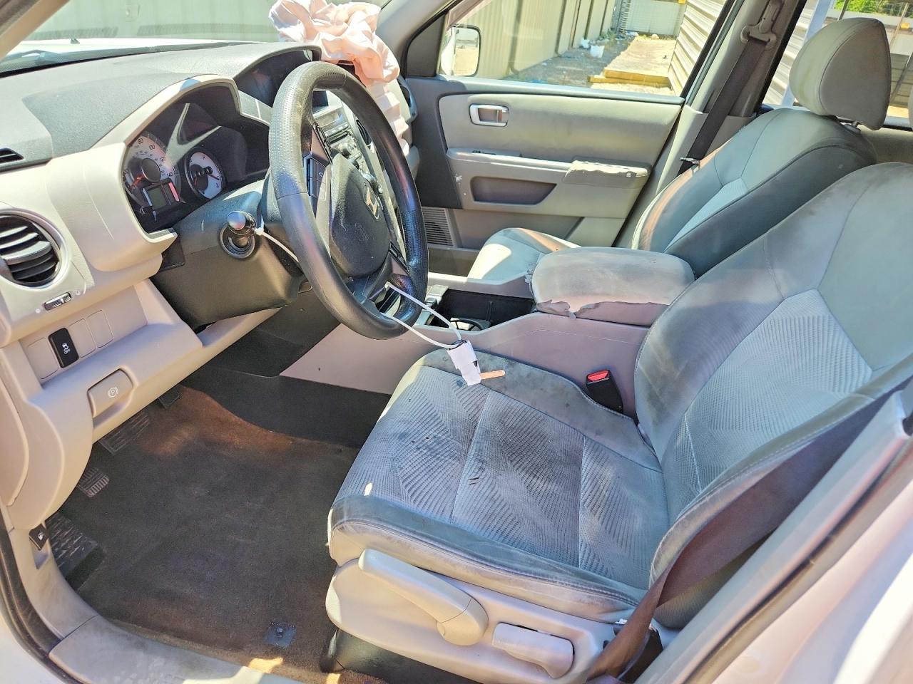 2013 Honda Pilot Lx White vin: 5FNYF4H25DB035218