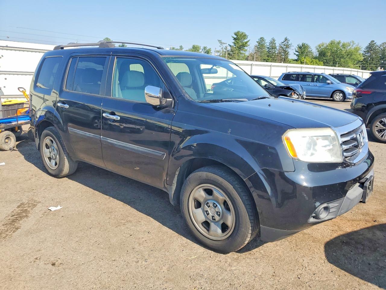 2013 Honda Pilot Lx Black vin: 5FNYF4H25DB036224