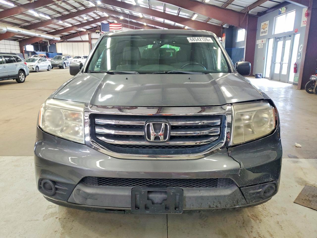 2013 Honda Pilot Lx Серый vin: 5FNYF4H25DB073872