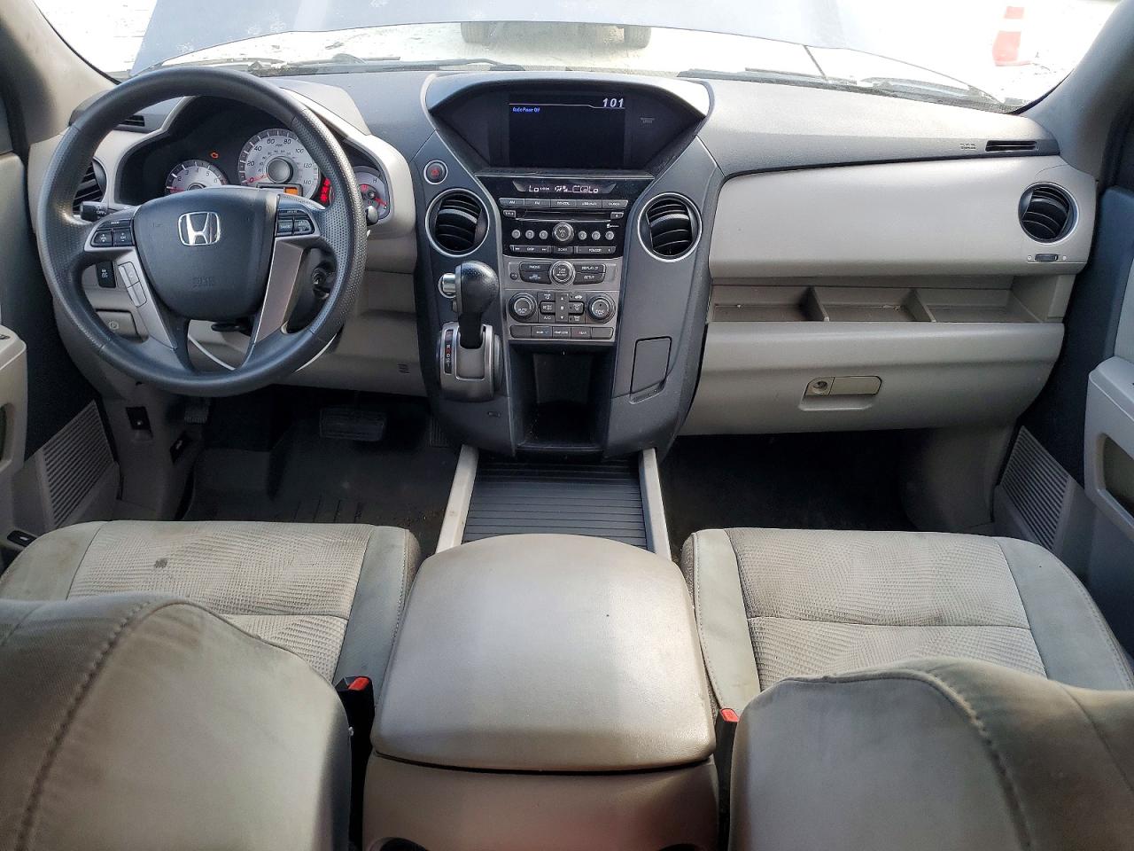 2014 Honda Pilot Lx Gray vin: 5FNYF4H25EB018663