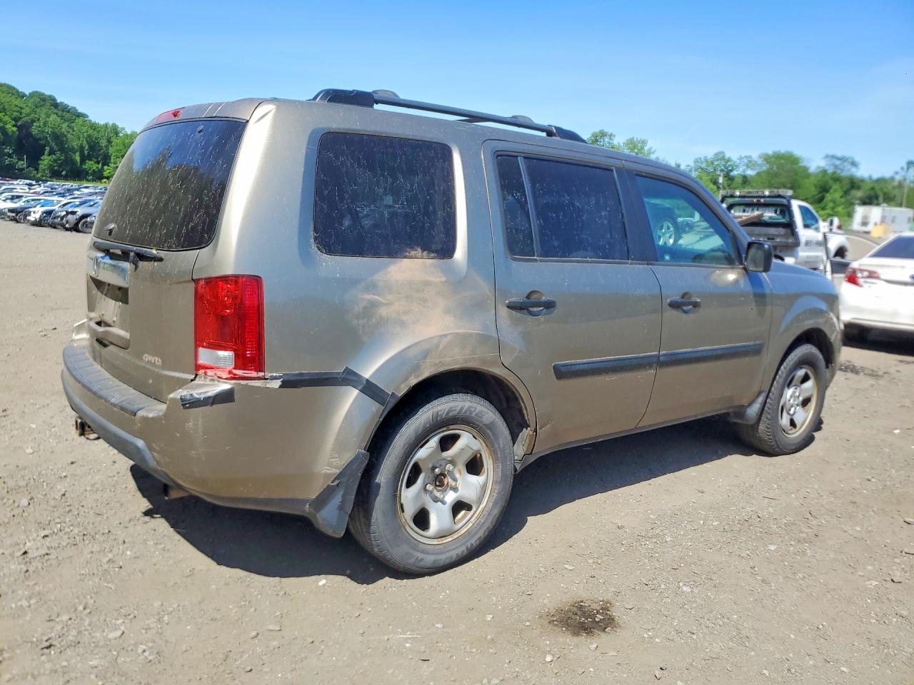2010 Honda Pilot Lx Золотой vin: 5FNYF4H26AB006113