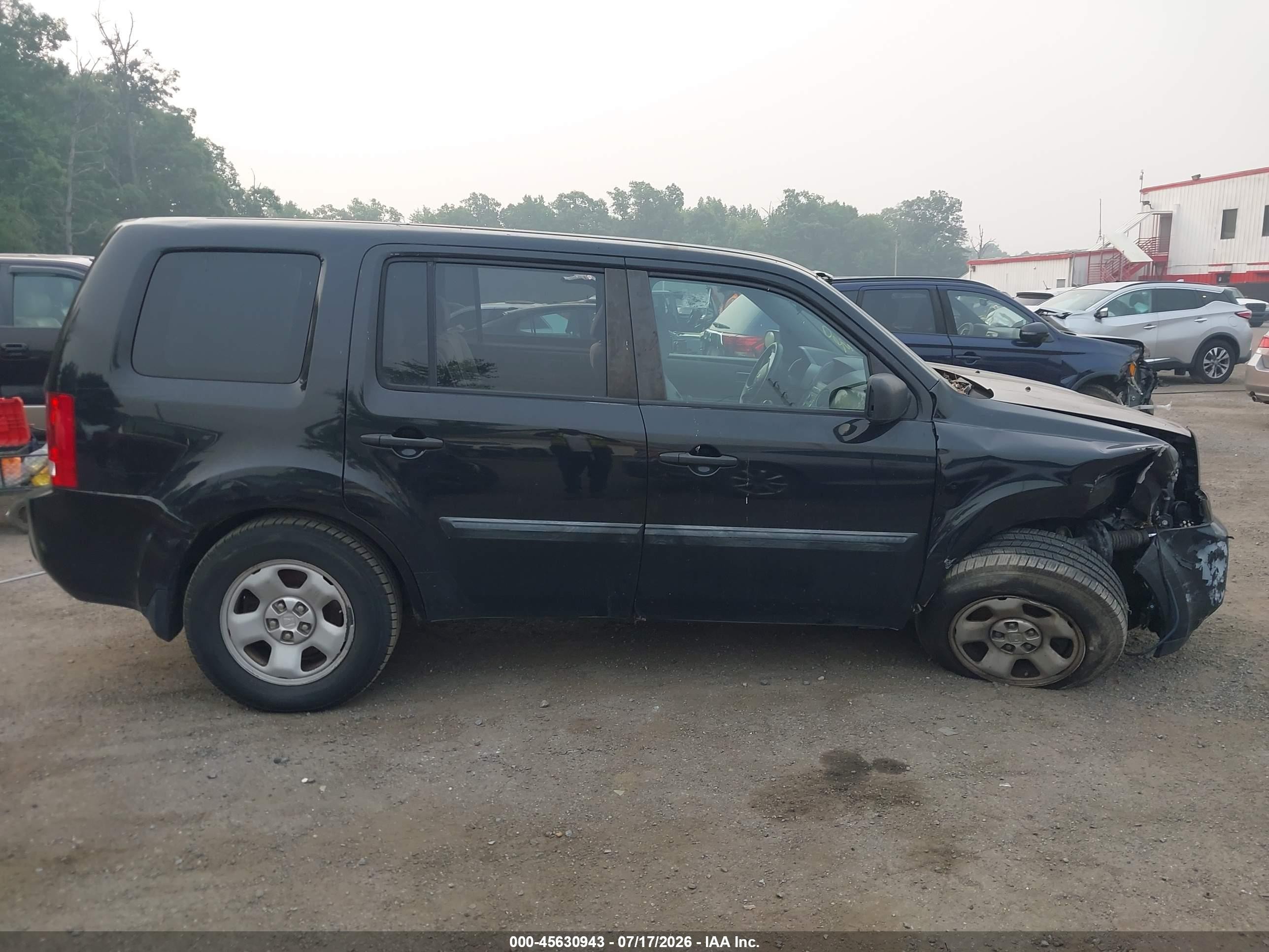2011 Honda Pilot Lx Черный vin: 5FNYF4H26BB037024