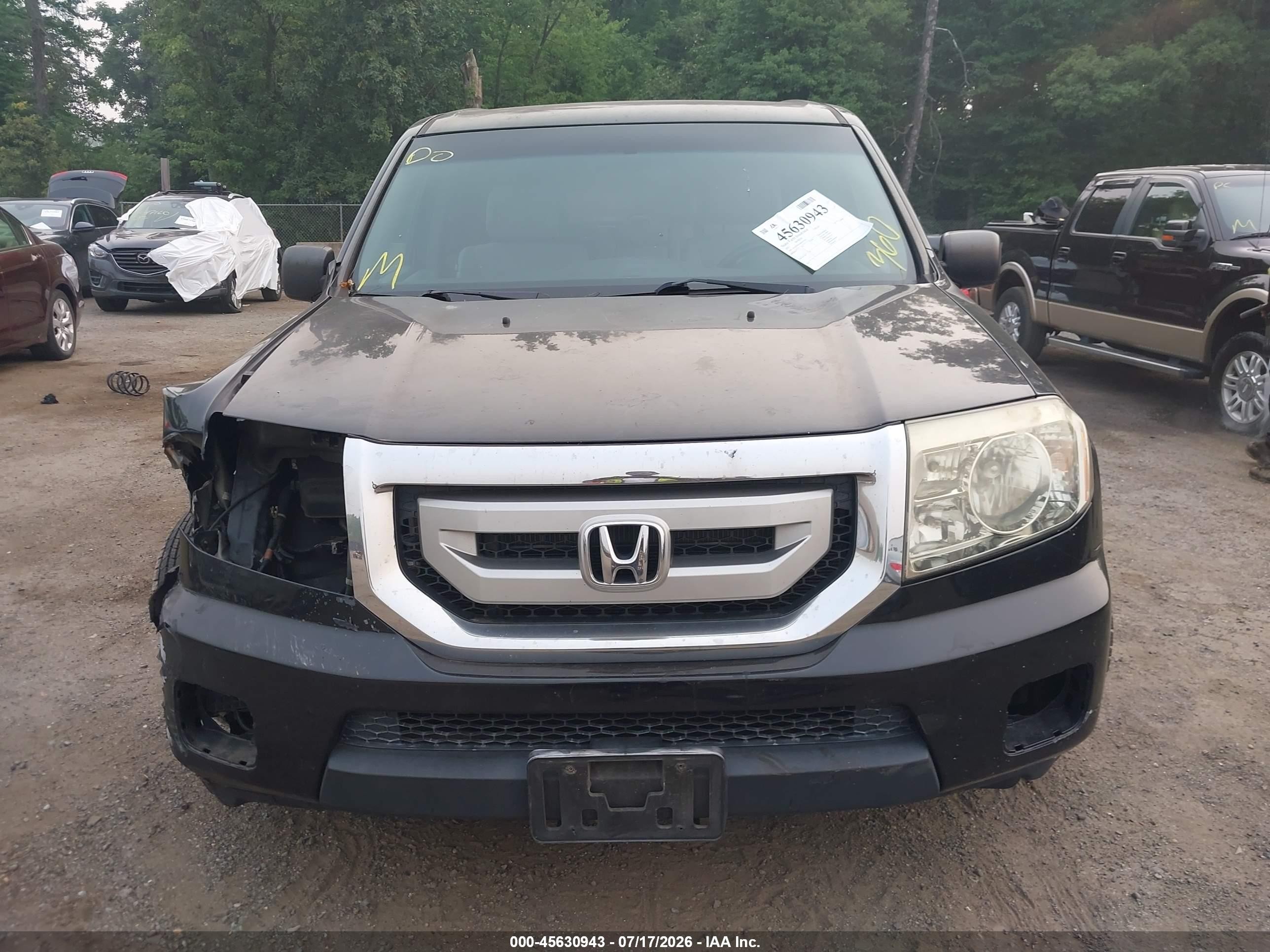 2011 Honda Pilot Lx Черный vin: 5FNYF4H26BB037024