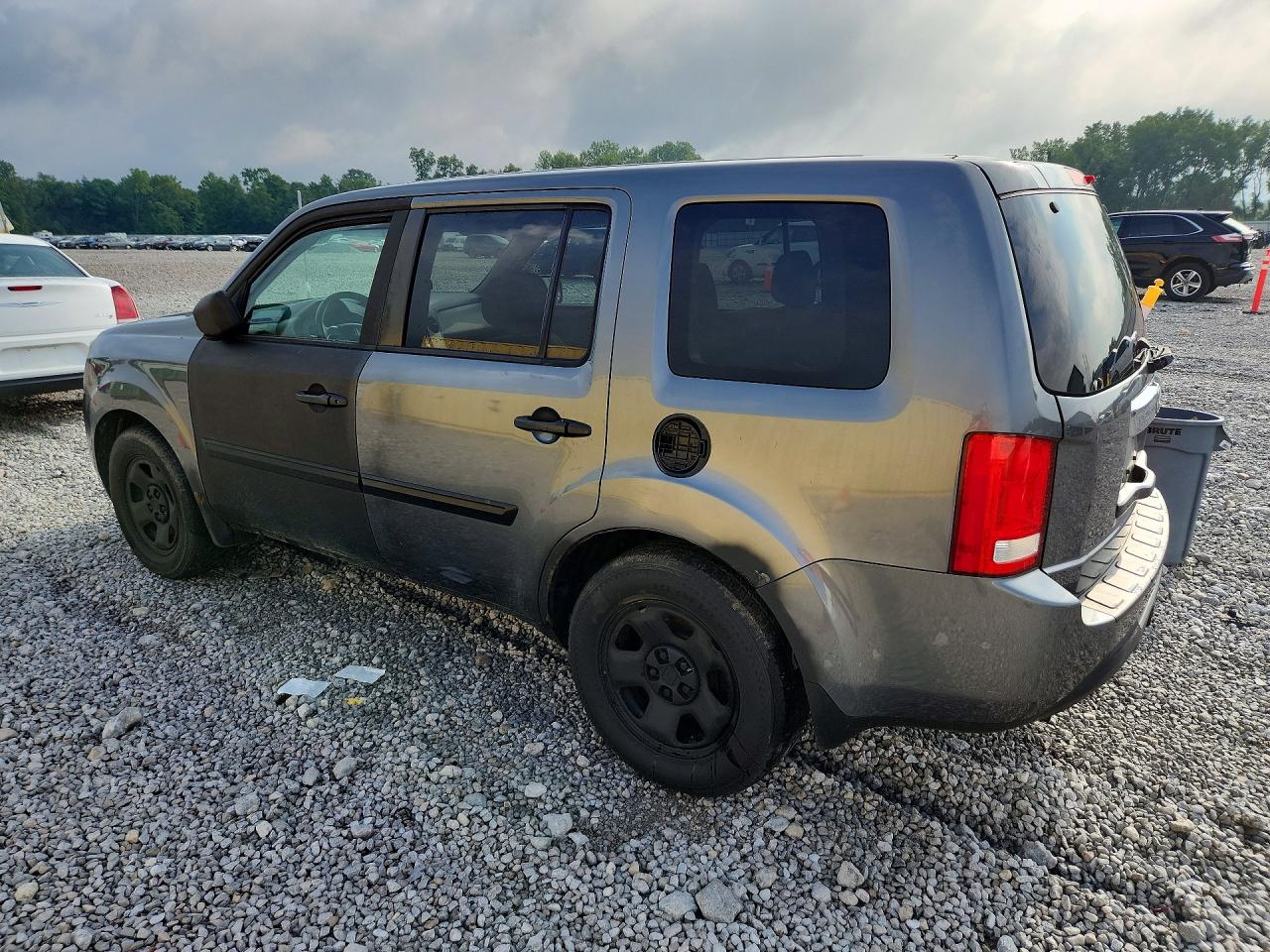 2012 Honda Pilot Lx Серый vin: 5FNYF4H26CB022508
