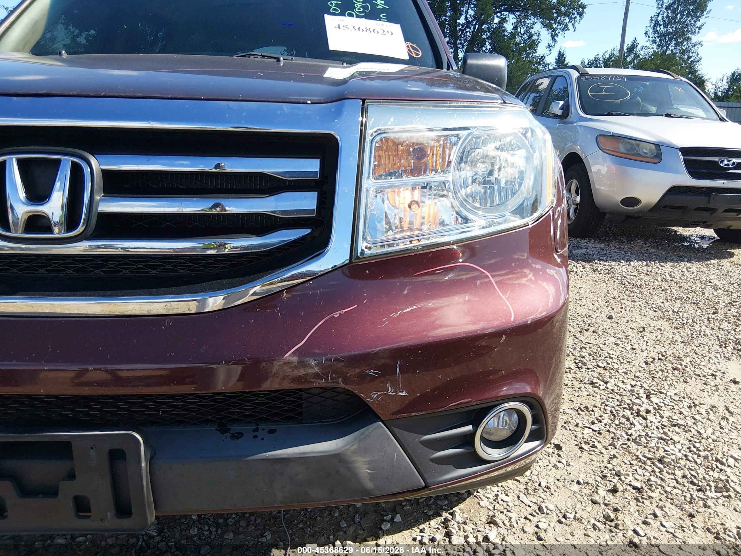 2012 Honda Pilot Lx Бордовый vin: 5FNYF4H26CB031290