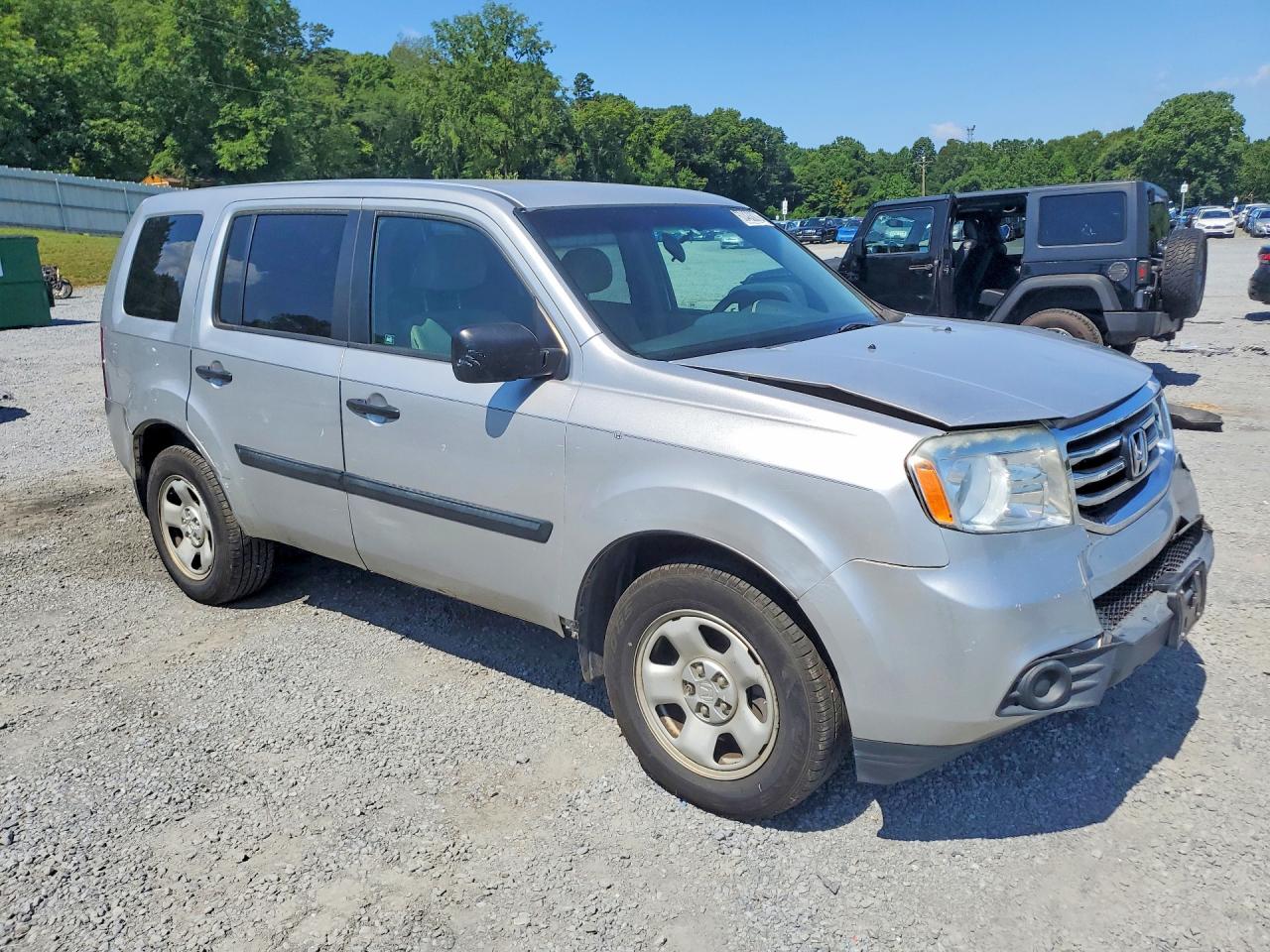 2012 Honda Pilot Lx Silver vin: 5FNYF4H26CB052365
