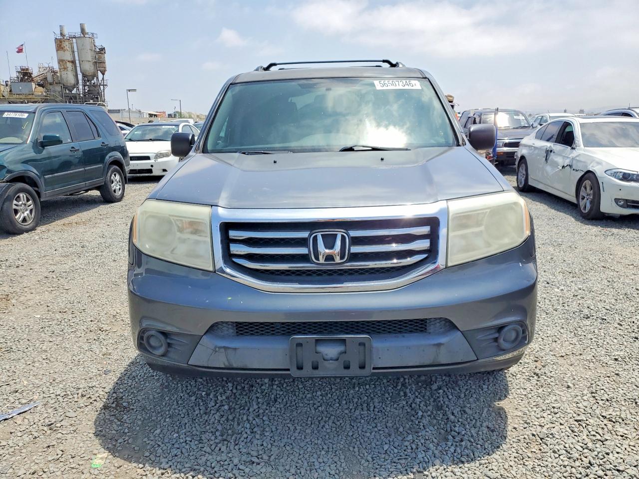 2013 Honda Pilot Lx Серый vin: 5FNYF4H26DB041187