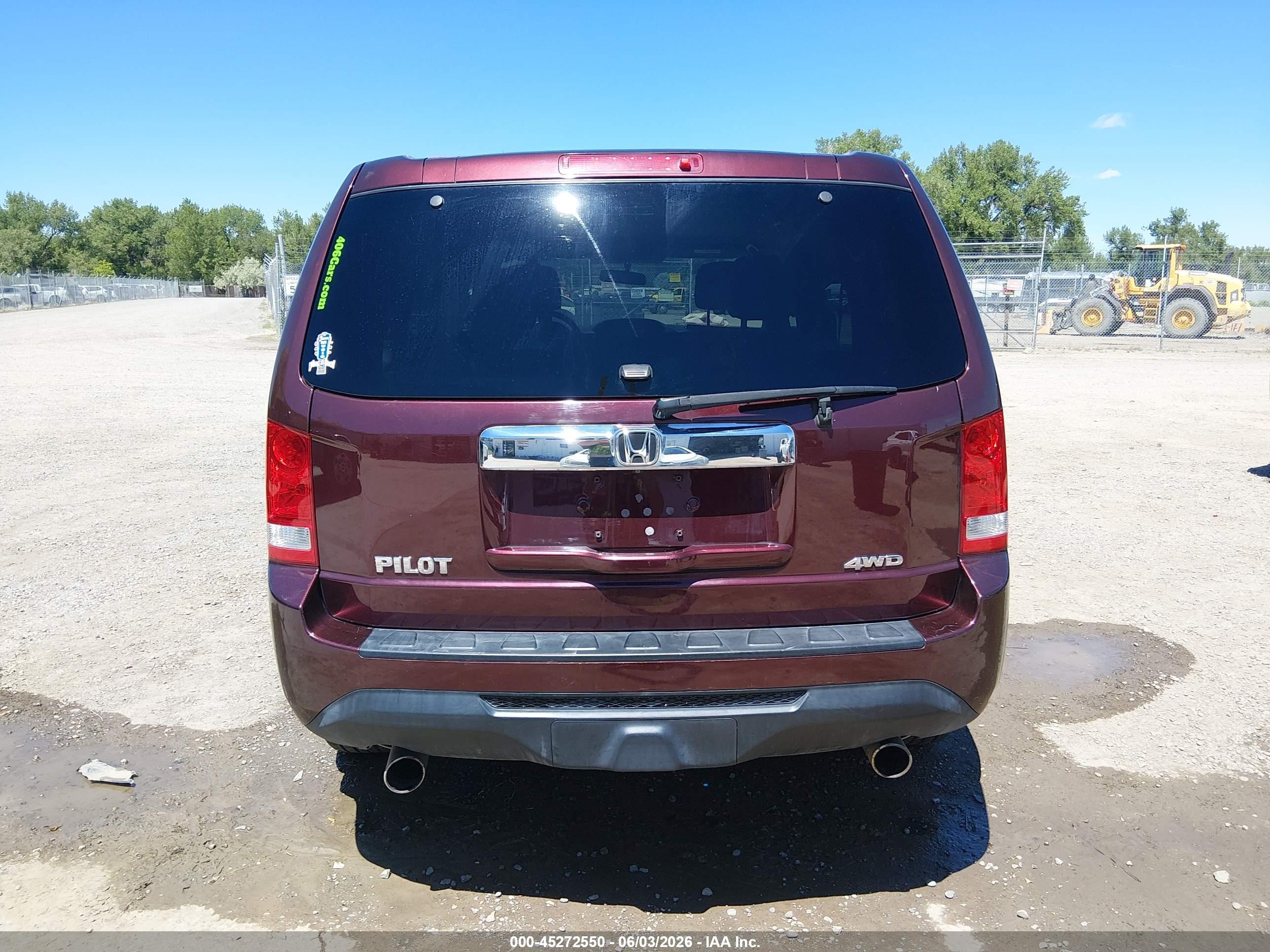 2014 Honda Pilot Lx Темно-бордовый vin: 5FNYF4H26EB047055