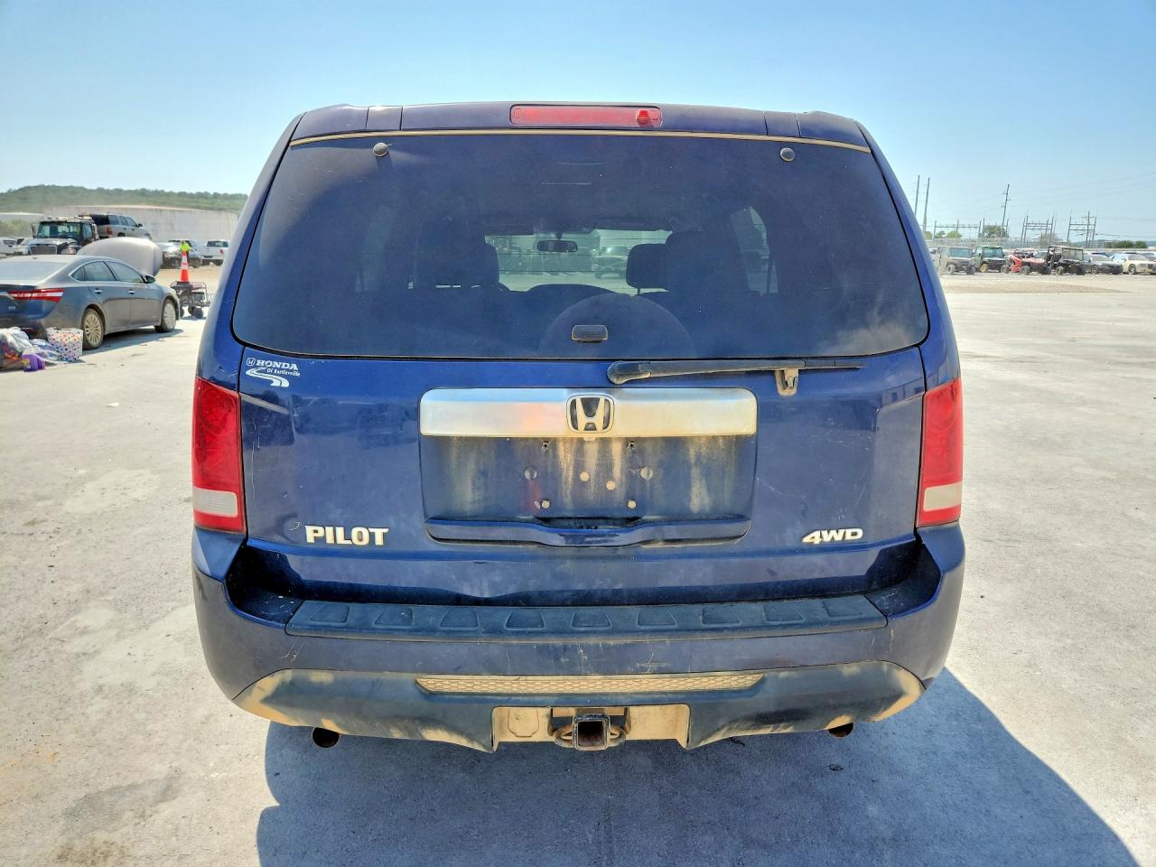 2014 Honda Pilot Lx Blue vin: 5FNYF4H26EB057181