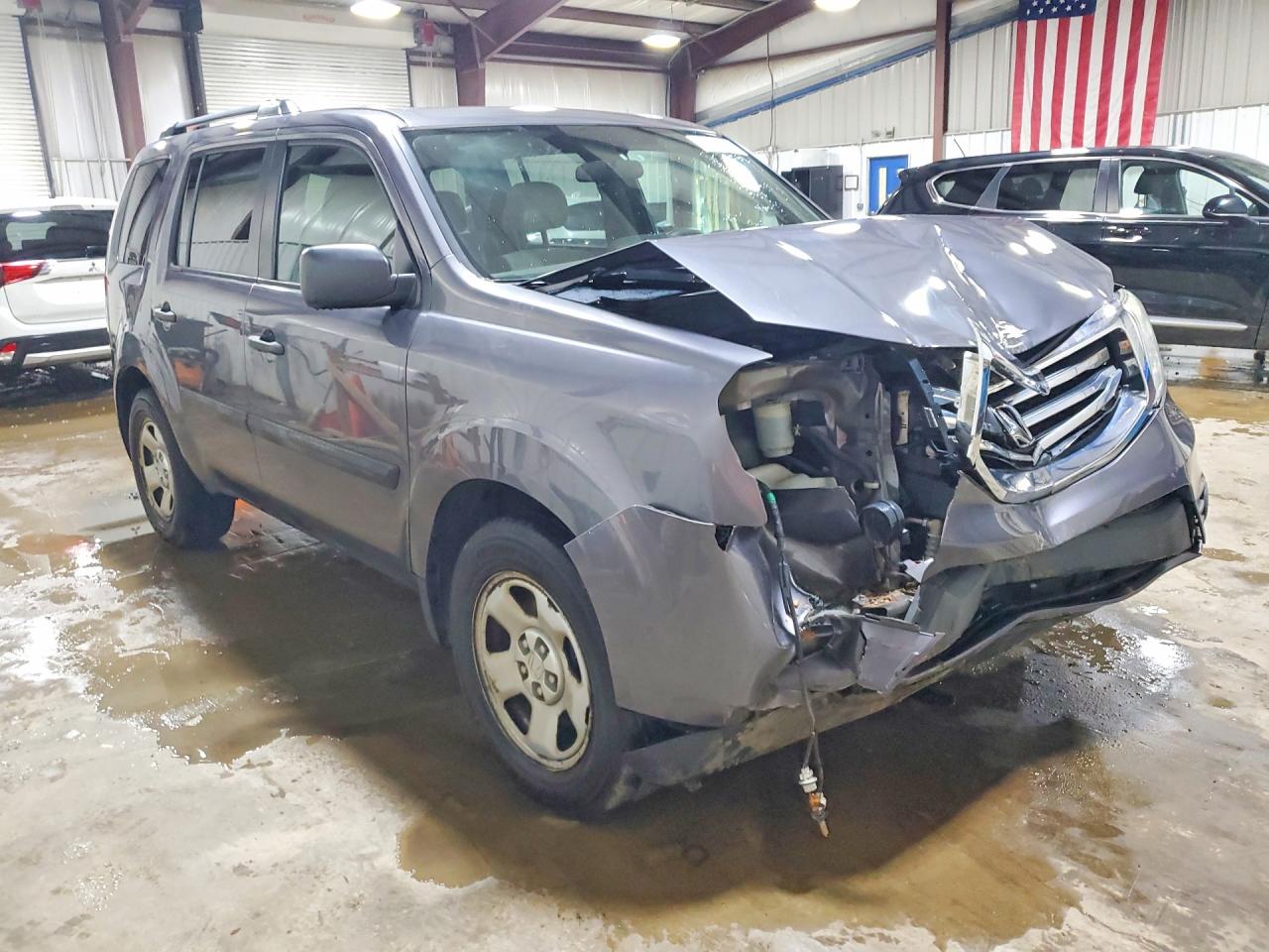 2015 Honda Pilot Lx Charcoal vin: 5FNYF4H26FB076024