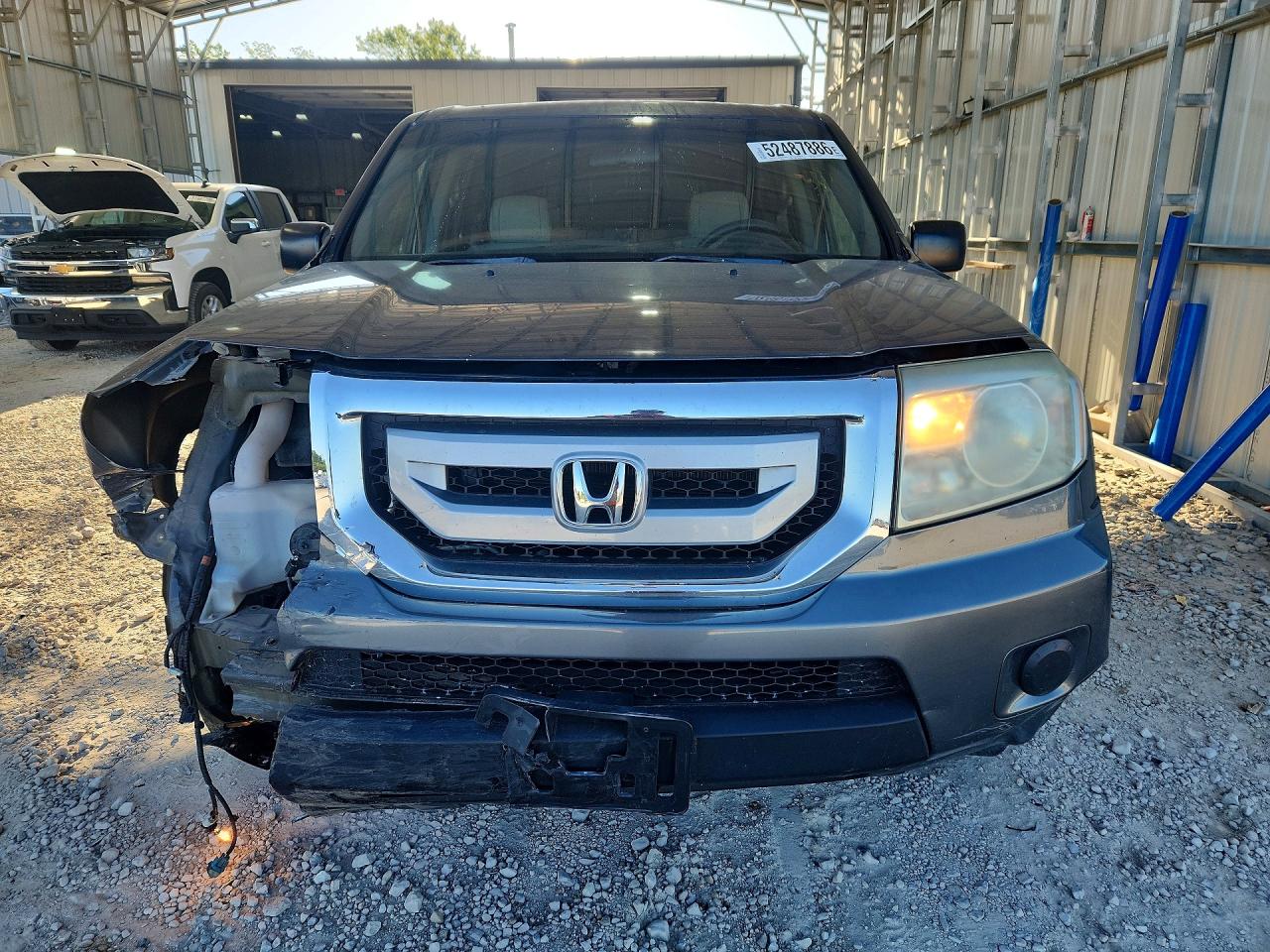 2011 Honda Pilot Lx Charcoal vin: 5FNYF4H27BB003271