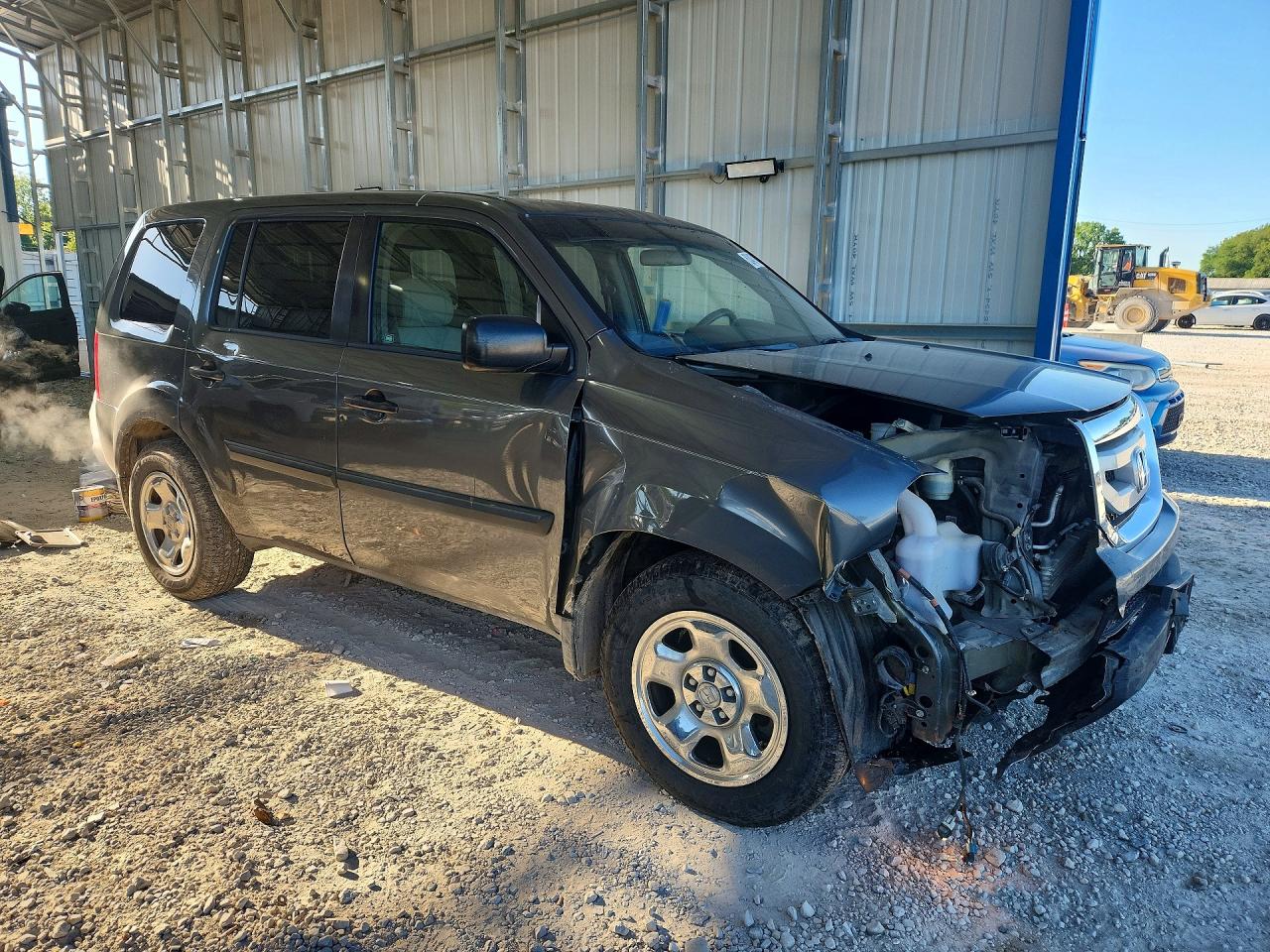 2011 Honda Pilot Lx Charcoal vin: 5FNYF4H27BB003271