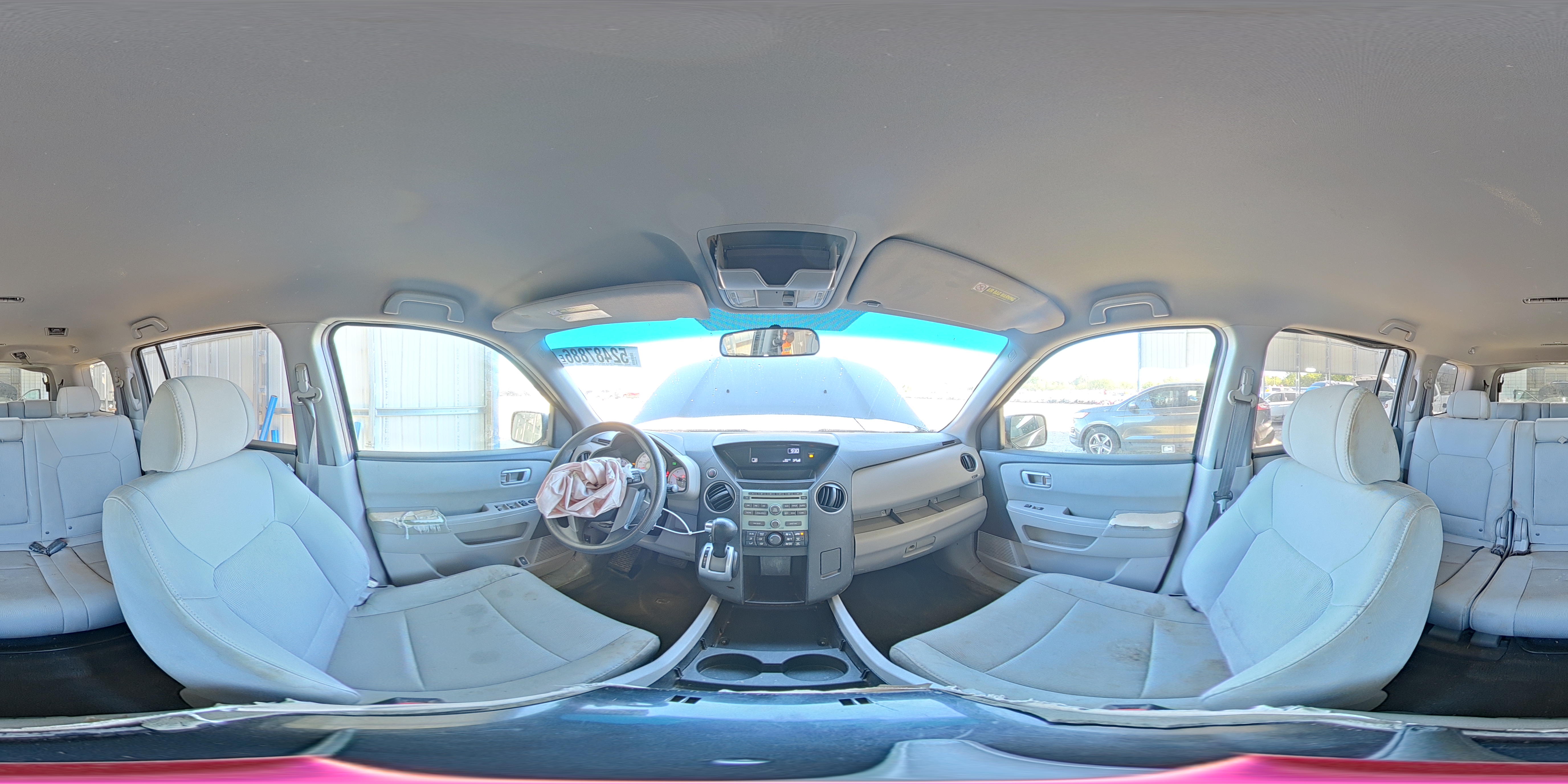 2011 Honda Pilot Lx Charcoal vin: 5FNYF4H27BB003271