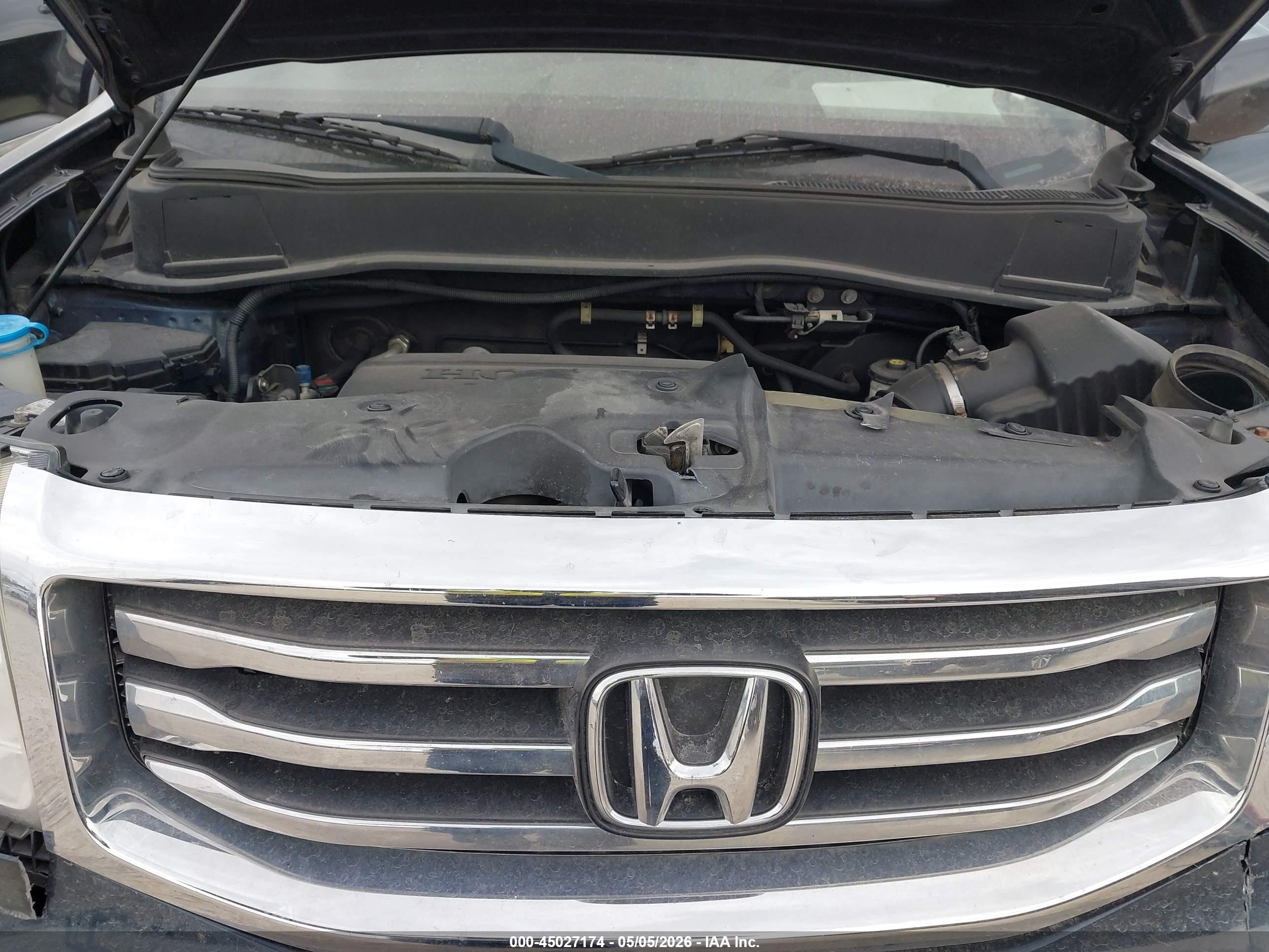2012 Honda Pilot Lx Blue vin: 5FNYF4H27CB060118