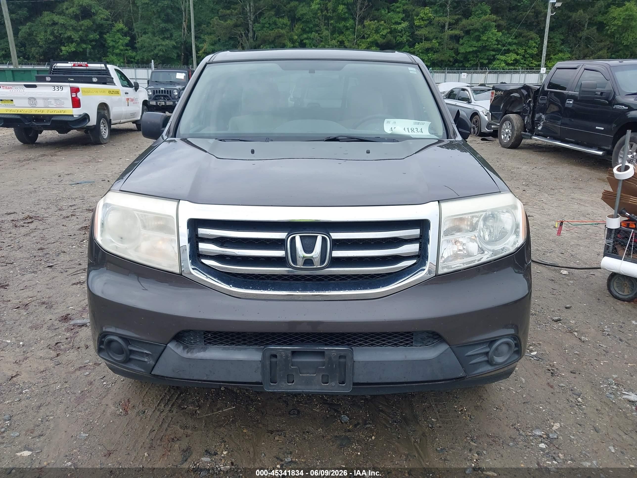 2015 Honda Pilot Lx Gray vin: 5FNYF4H27FB018018