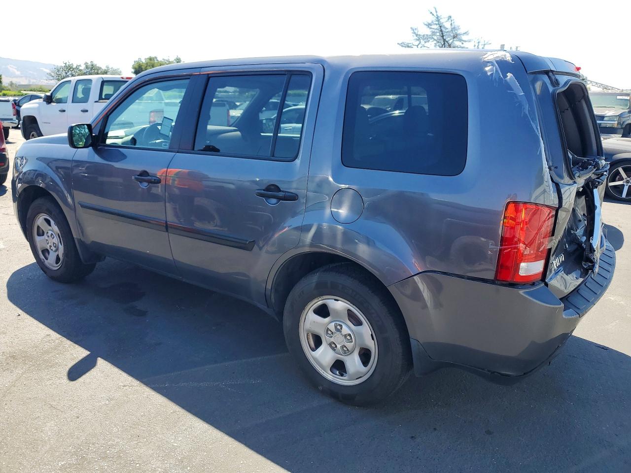 2015 Honda Pilot Lx Charcoal vin: 5FNYF4H27FB037863