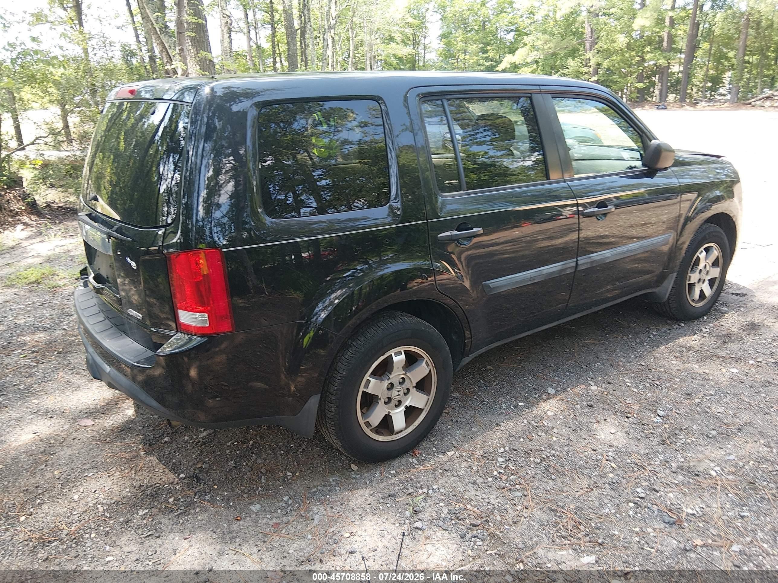 2015 Honda Pilot Lx Black vin: 5FNYF4H27FB068076