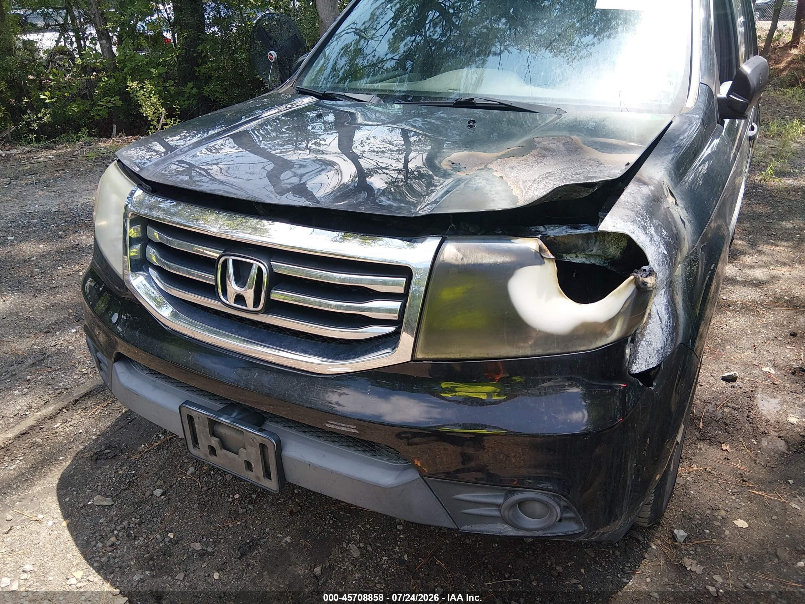 2015 Honda Pilot Lx Black vin: 5FNYF4H27FB068076