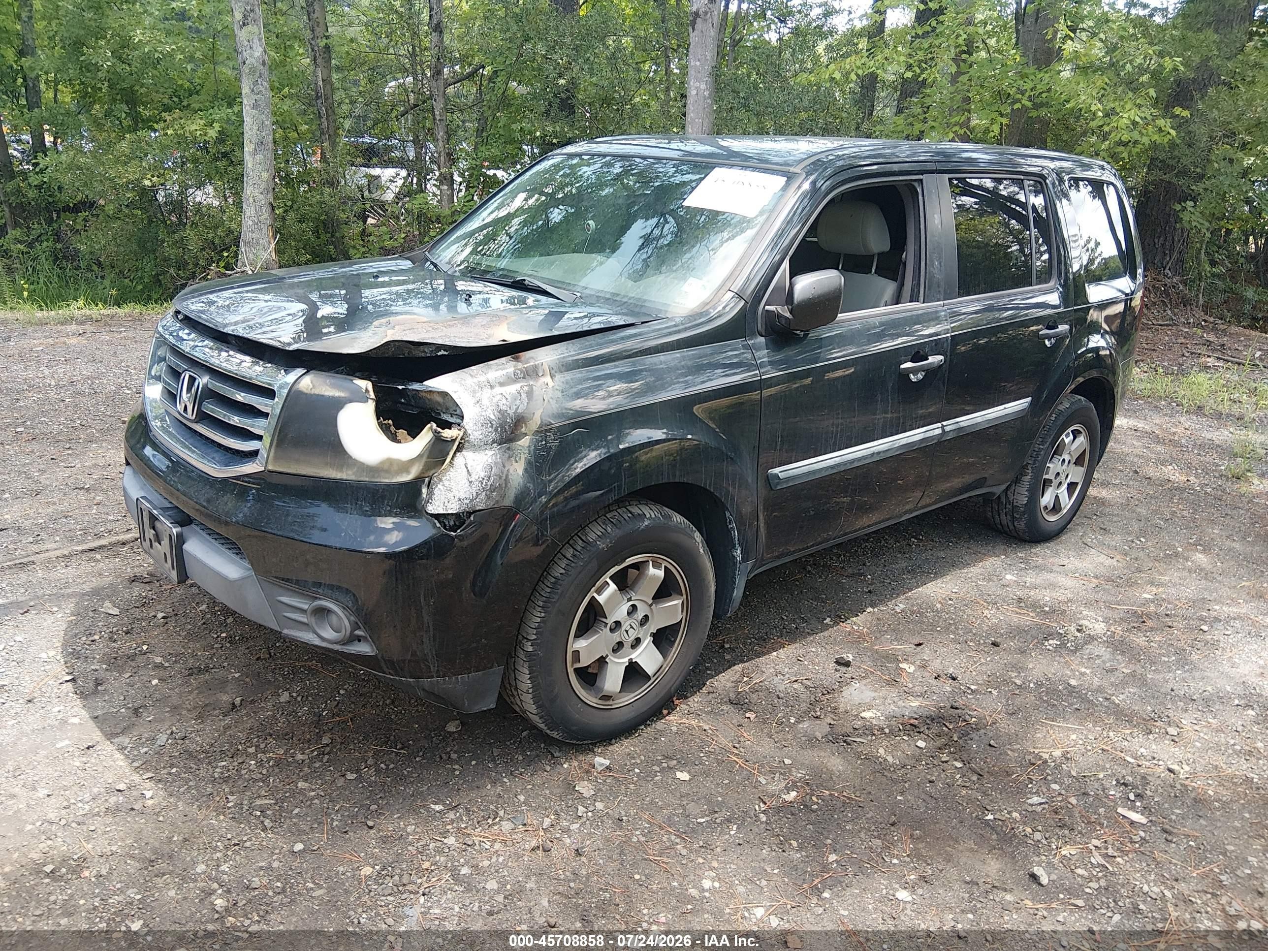 2015 Honda Pilot Lx Black vin: 5FNYF4H27FB068076