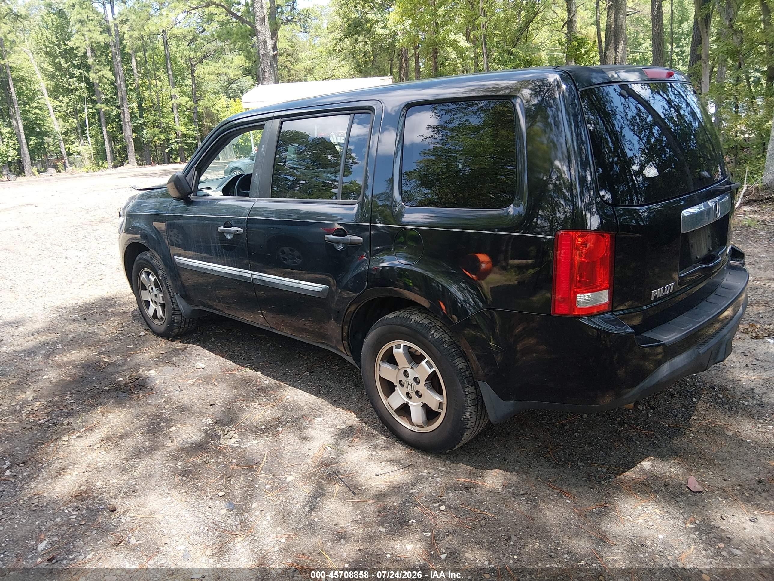2015 Honda Pilot Lx Black vin: 5FNYF4H27FB068076