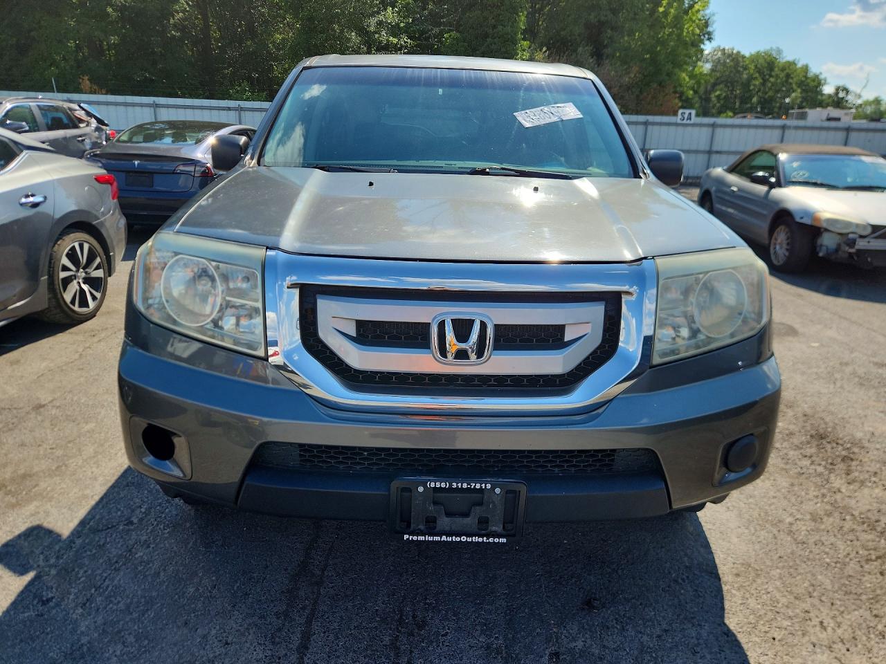 2010 Honda Pilot Lx Gray vin: 5FNYF4H28AB004508