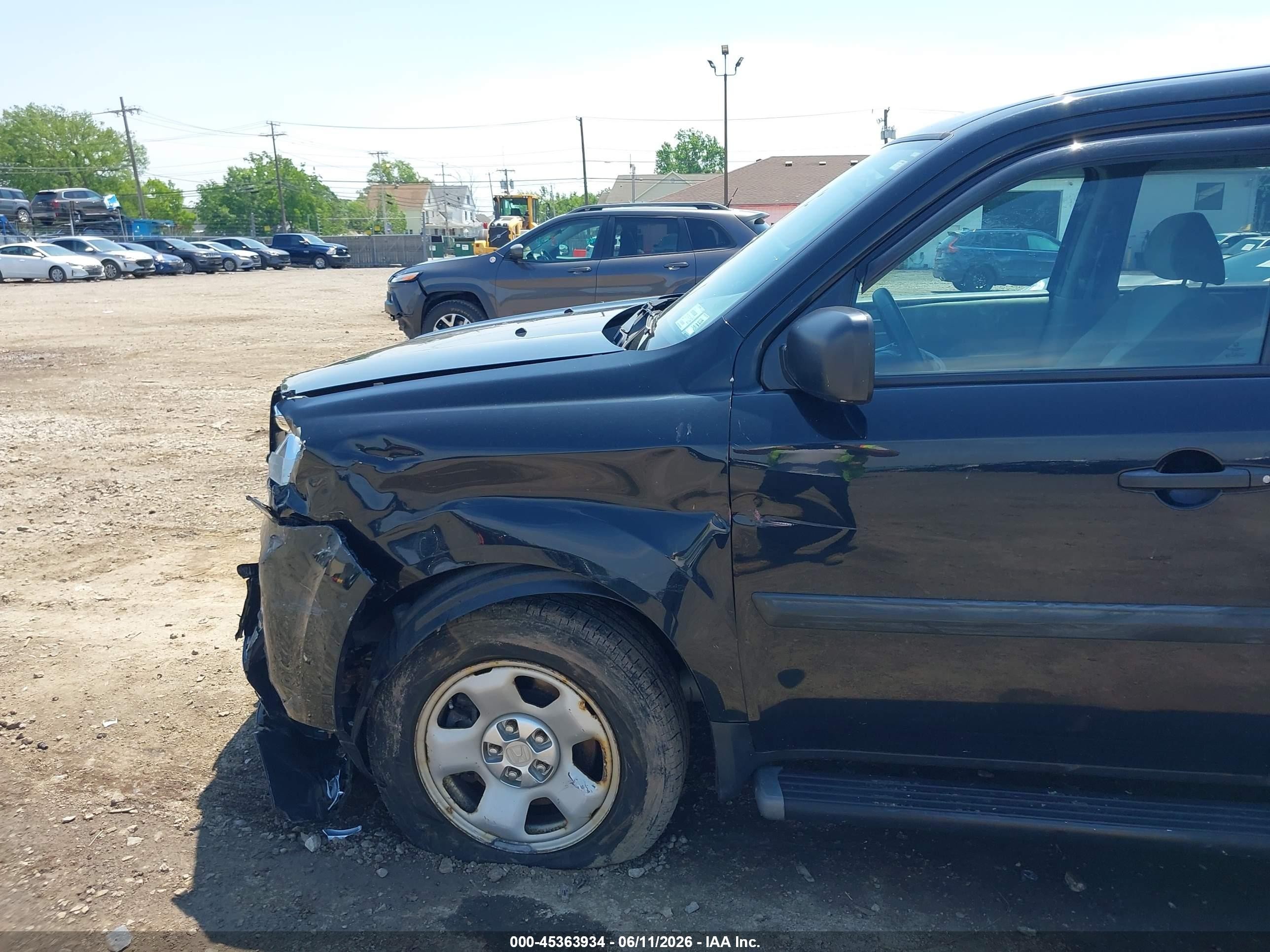 2014 Honda Pilot Lx Black vin: 5FNYF4H28EB054668