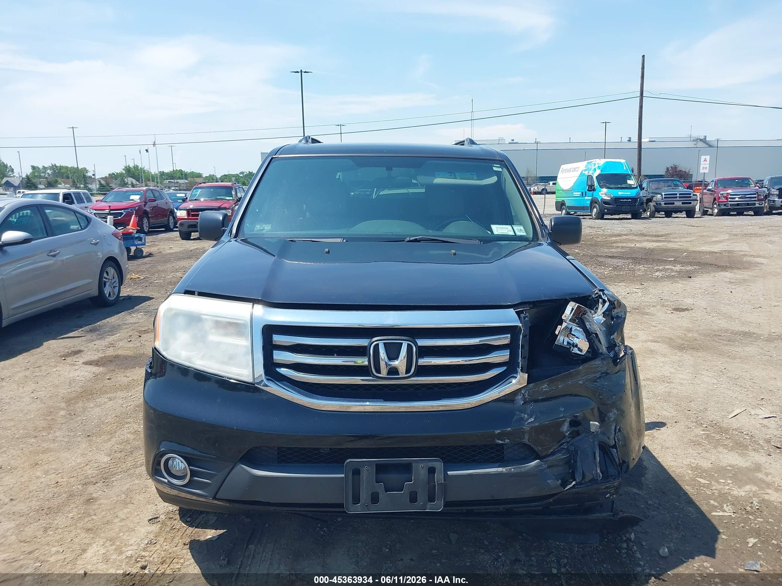 2014 Honda Pilot Lx Black vin: 5FNYF4H28EB054668