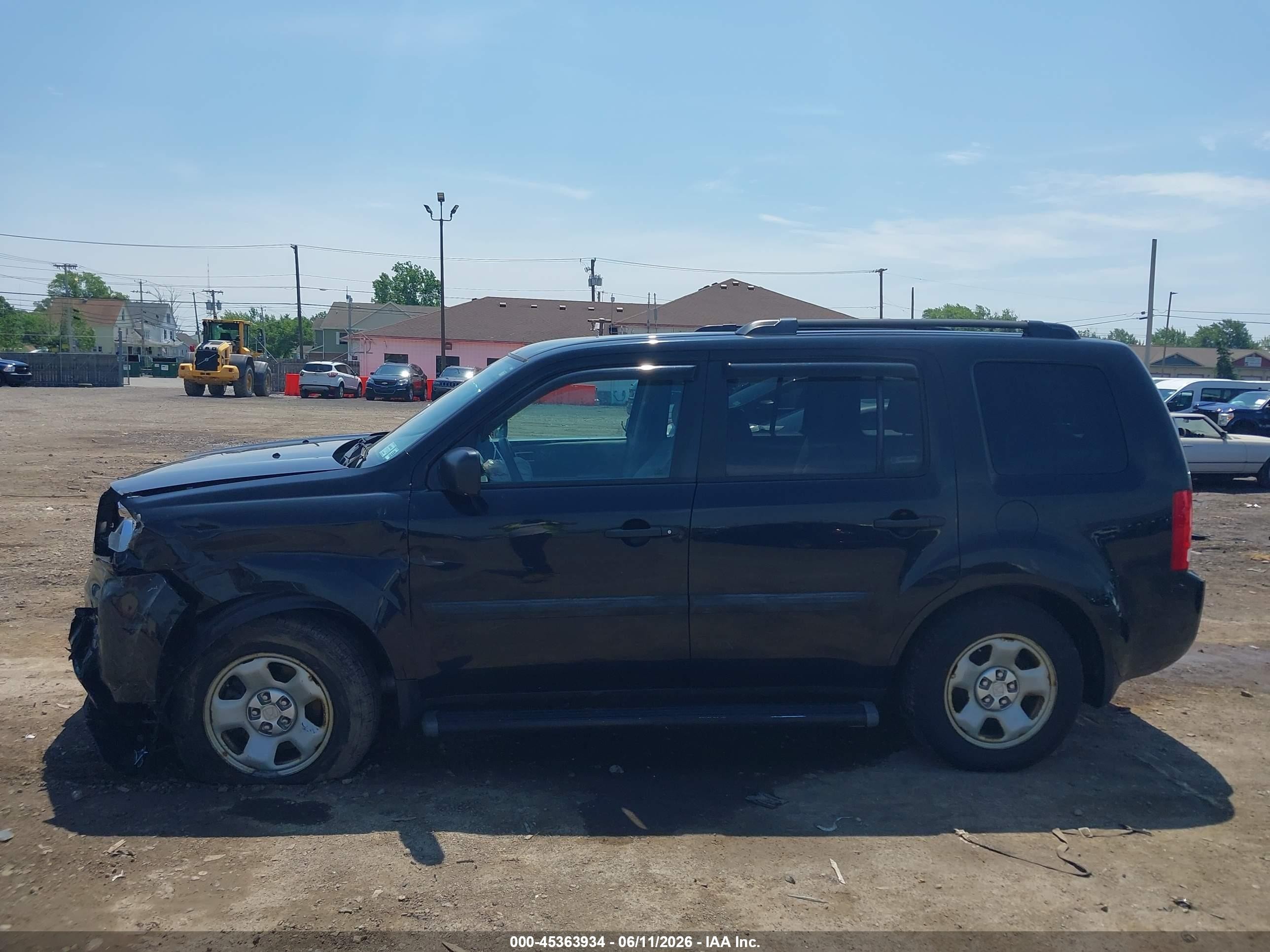 2014 Honda Pilot Lx Black vin: 5FNYF4H28EB054668