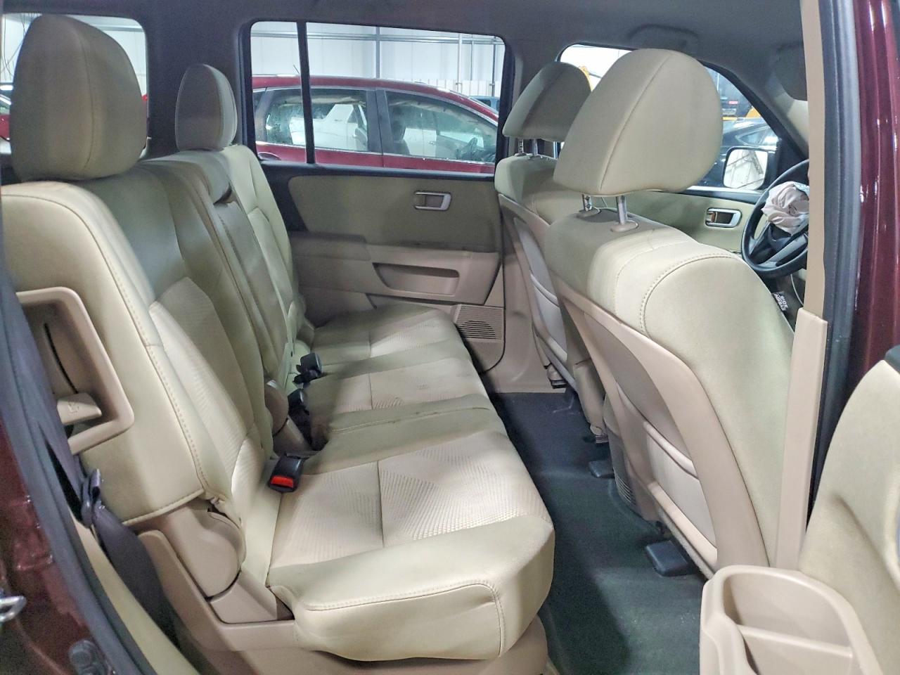 2015 Honda Pilot Lx Maroon vin: 5FNYF4H28FB020876