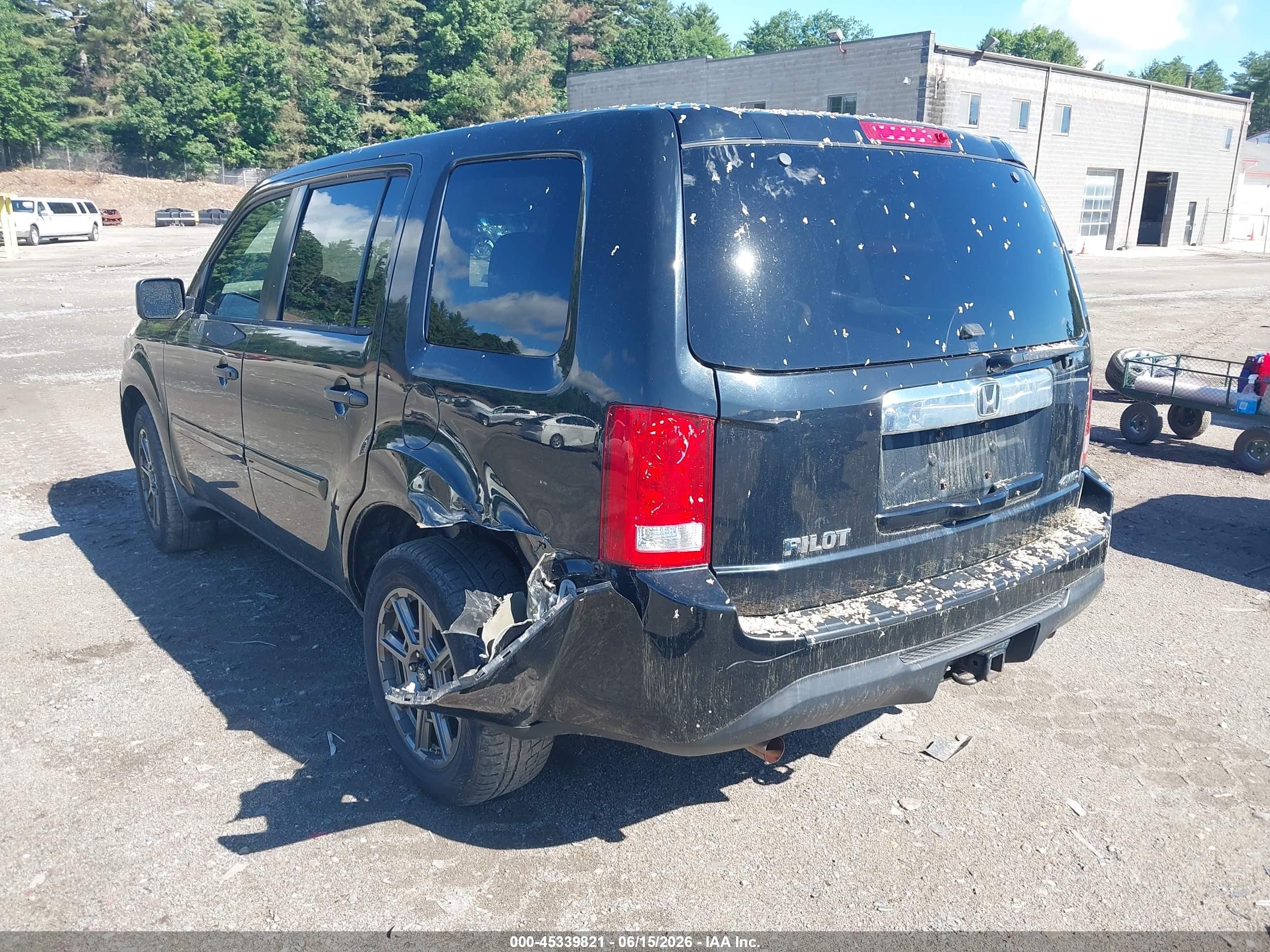 2015 Honda Pilot Lx Black vin: 5FNYF4H28FB044482