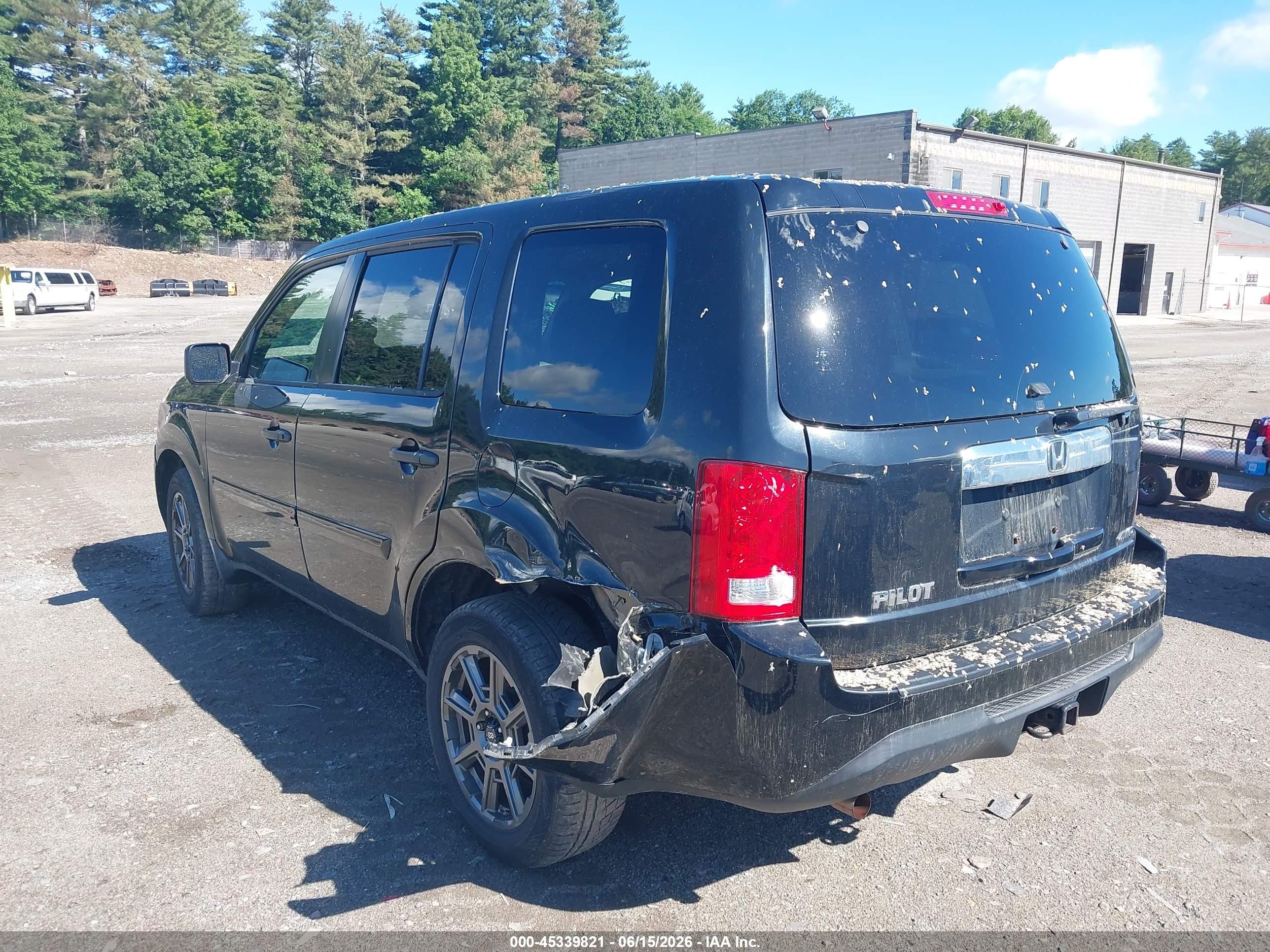 2015 Honda Pilot Lx Black vin: 5FNYF4H28FB044482