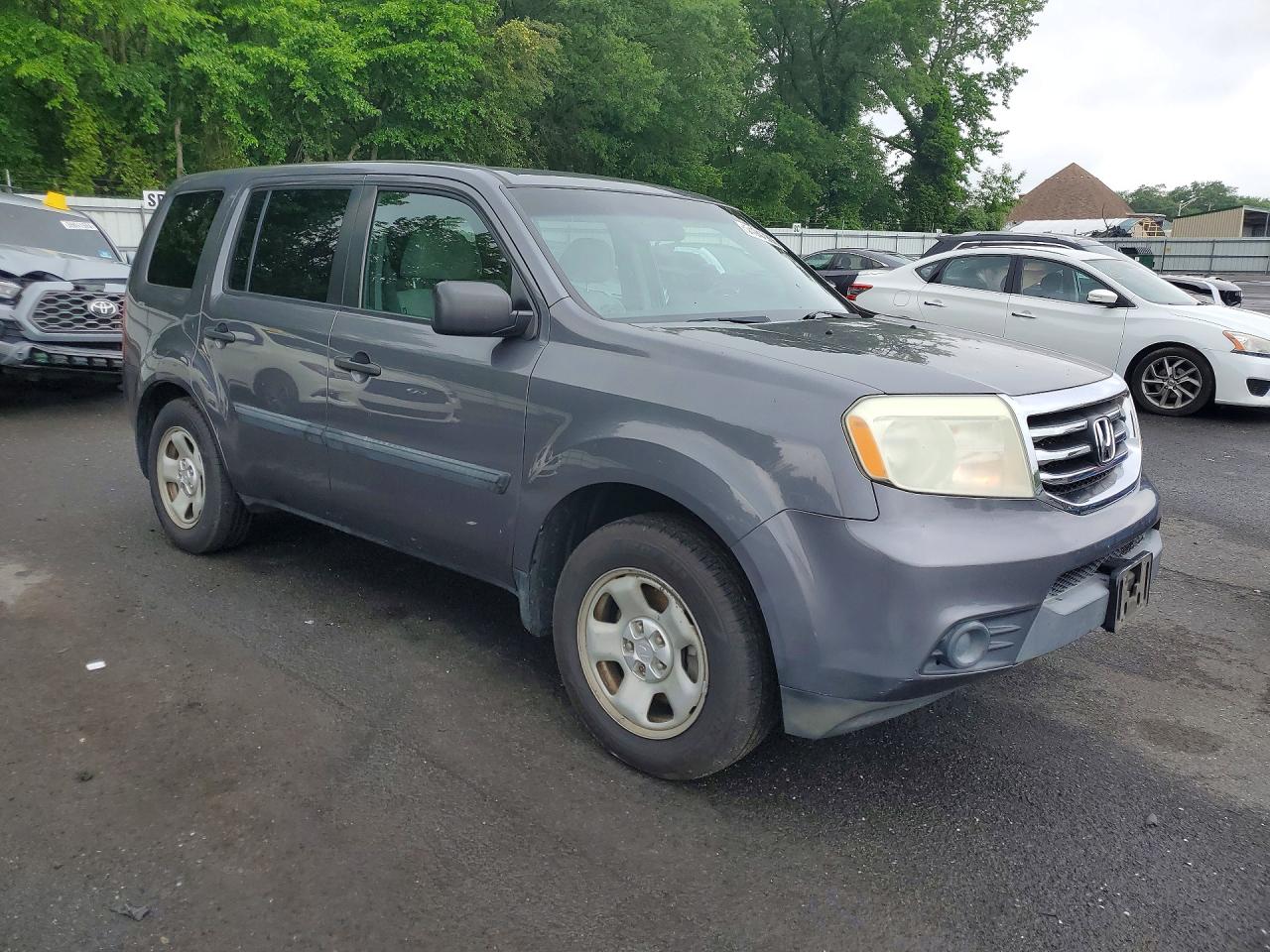 2015 Honda Pilot Lx Gray vin: 5FNYF4H28FB076025