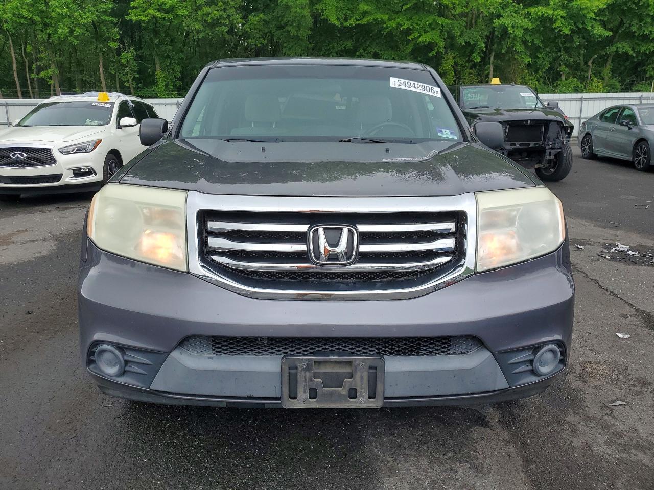 2015 Honda Pilot Lx Gray vin: 5FNYF4H28FB076025