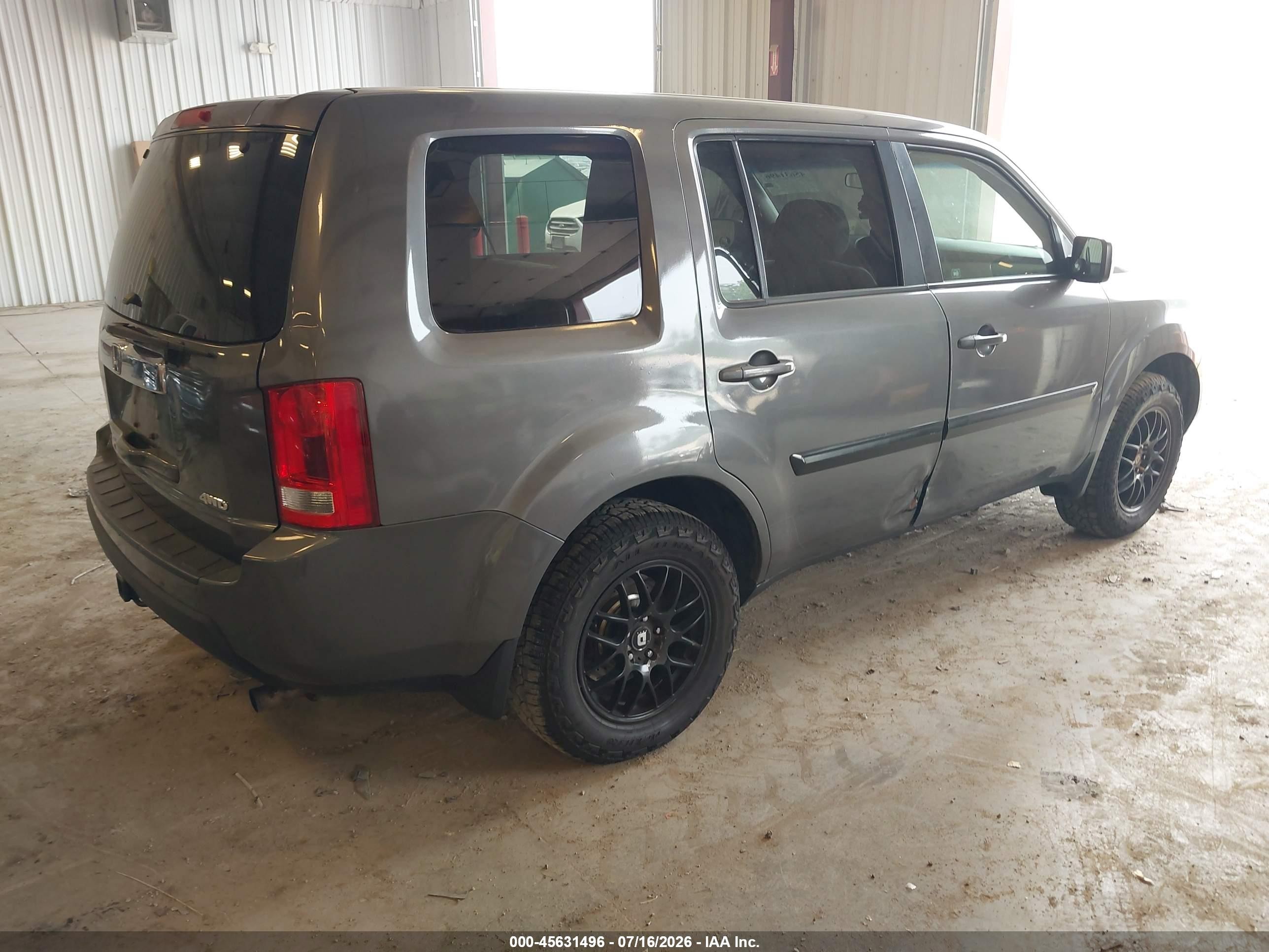 2011 Honda Pilot Lx Серый vin: 5FNYF4H29BB075380