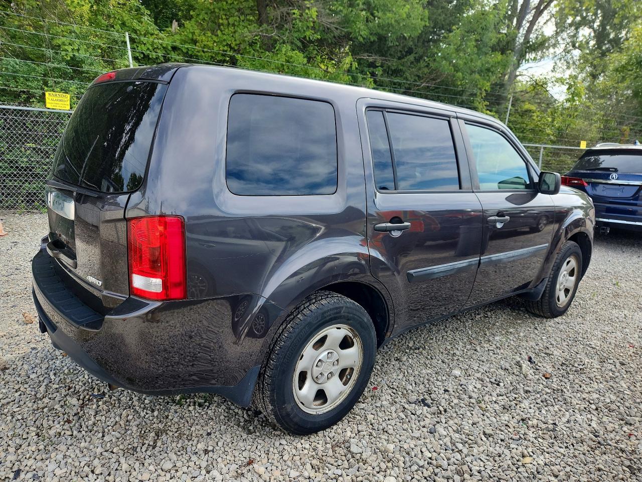 2013 Honda Pilot Lx Charcoal vin: 5FNYF4H29DB024559