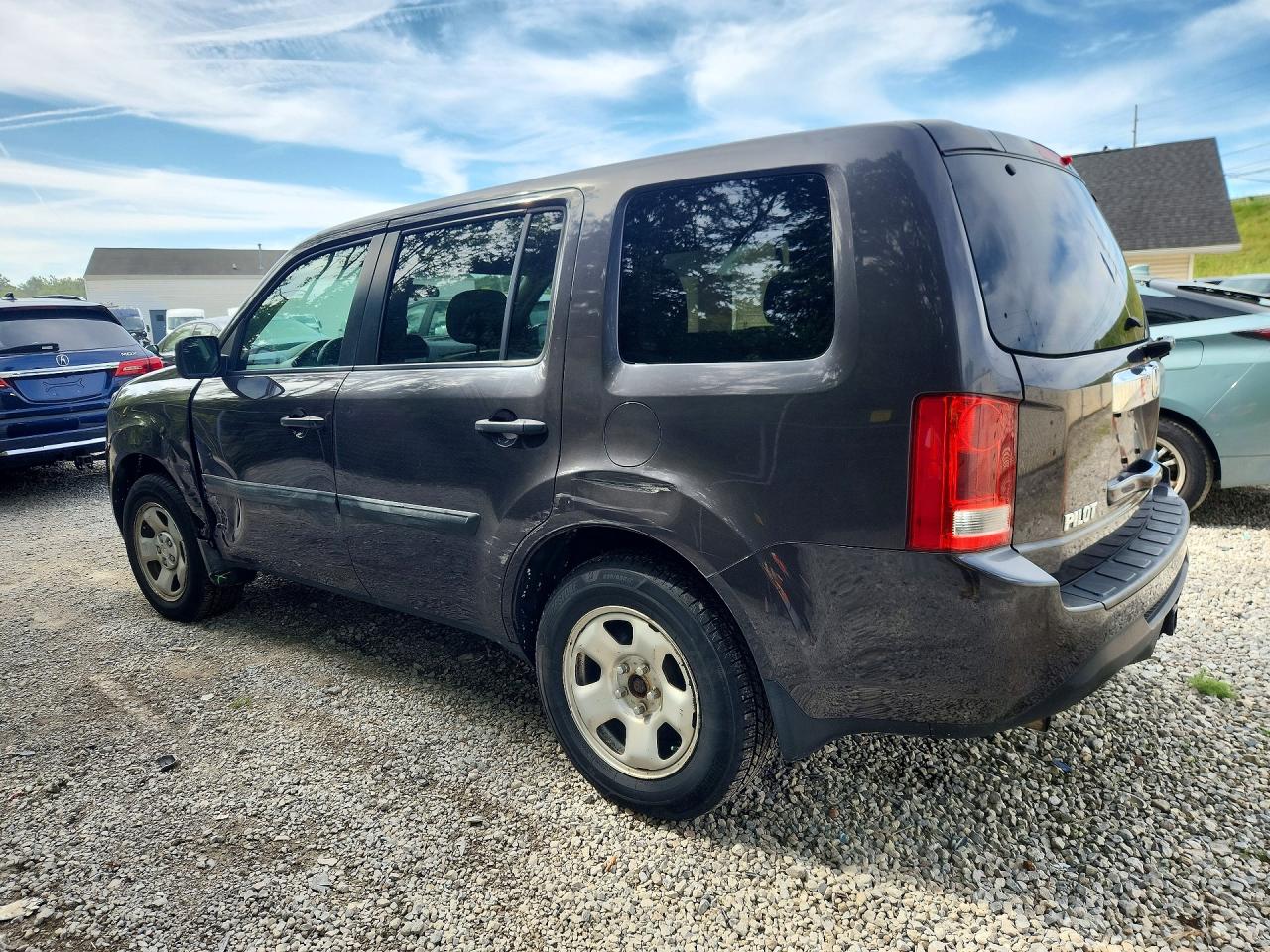 2013 Honda Pilot Lx Charcoal vin: 5FNYF4H29DB024559