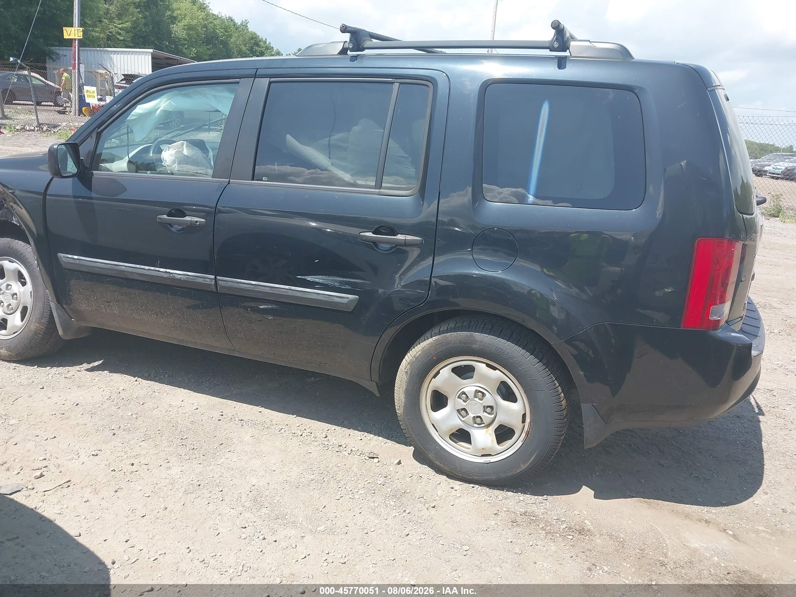 2013 Honda Pilot Lx Черный vin: 5FNYF4H29DB079724