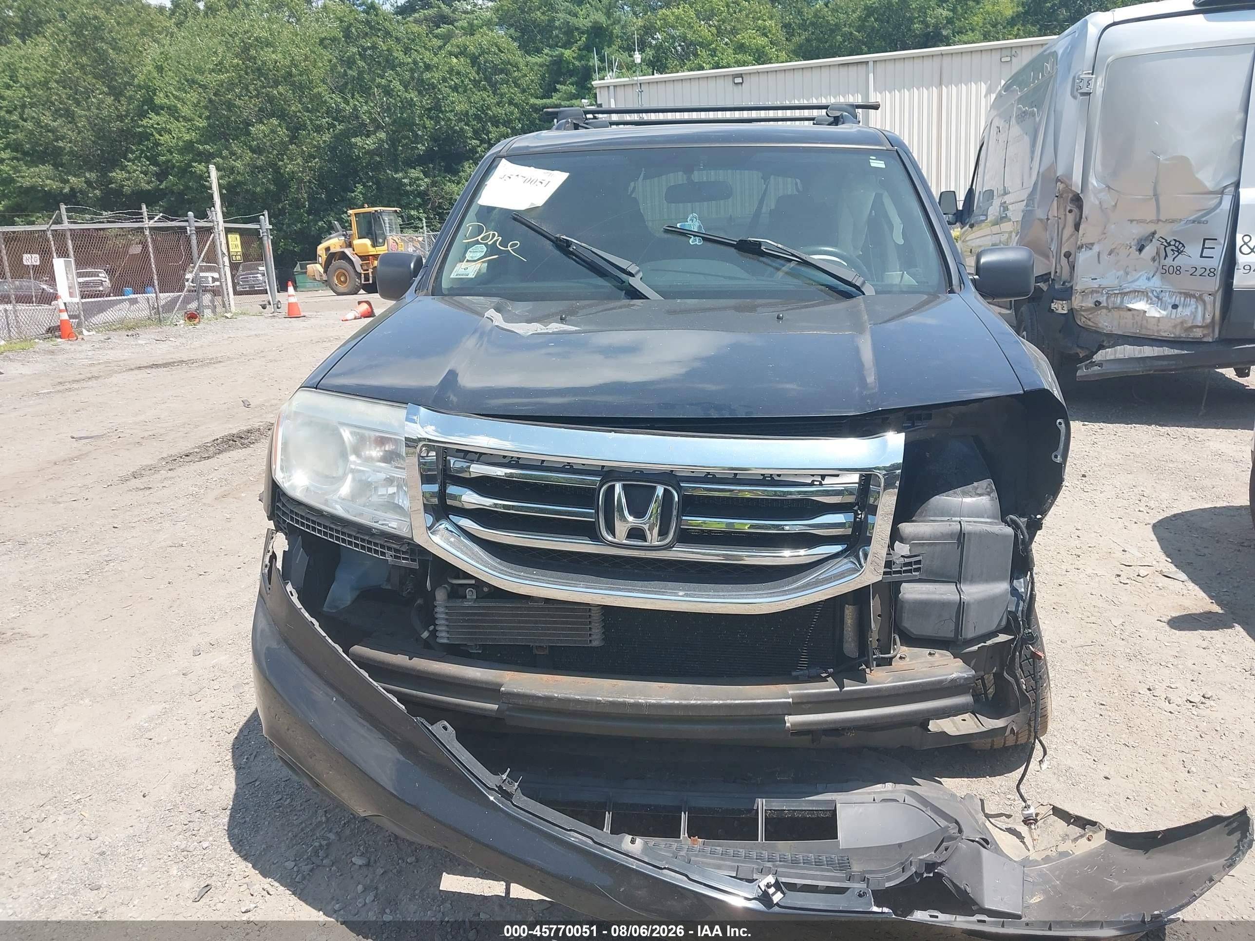 2013 Honda Pilot Lx Черный vin: 5FNYF4H29DB079724
