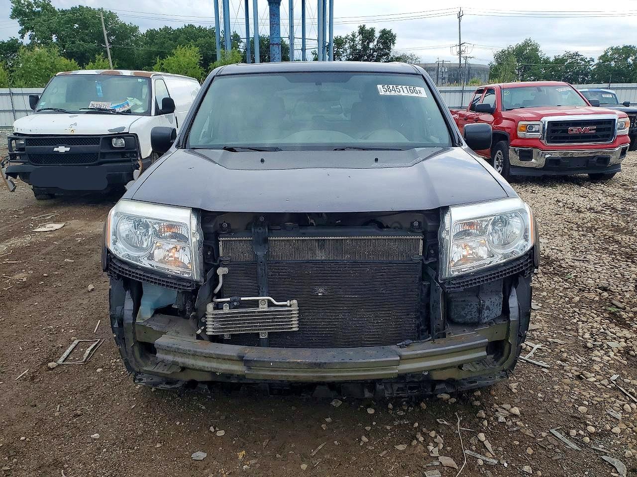 2014 Honda Pilot Lx Gray vin: 5FNYF4H29EB014213