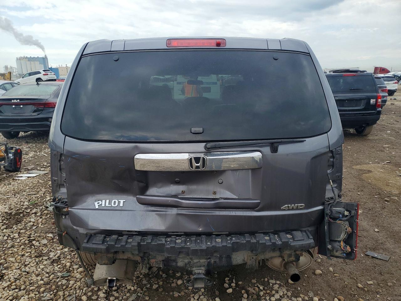 2014 Honda Pilot Lx Gray vin: 5FNYF4H29EB014213