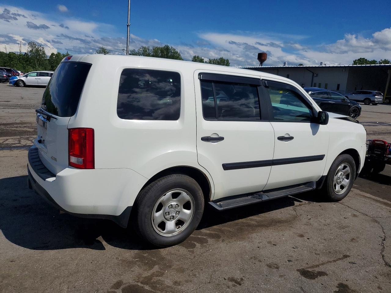 2015 Honda Pilot Lx White vin: 5FNYF4H29FB050226