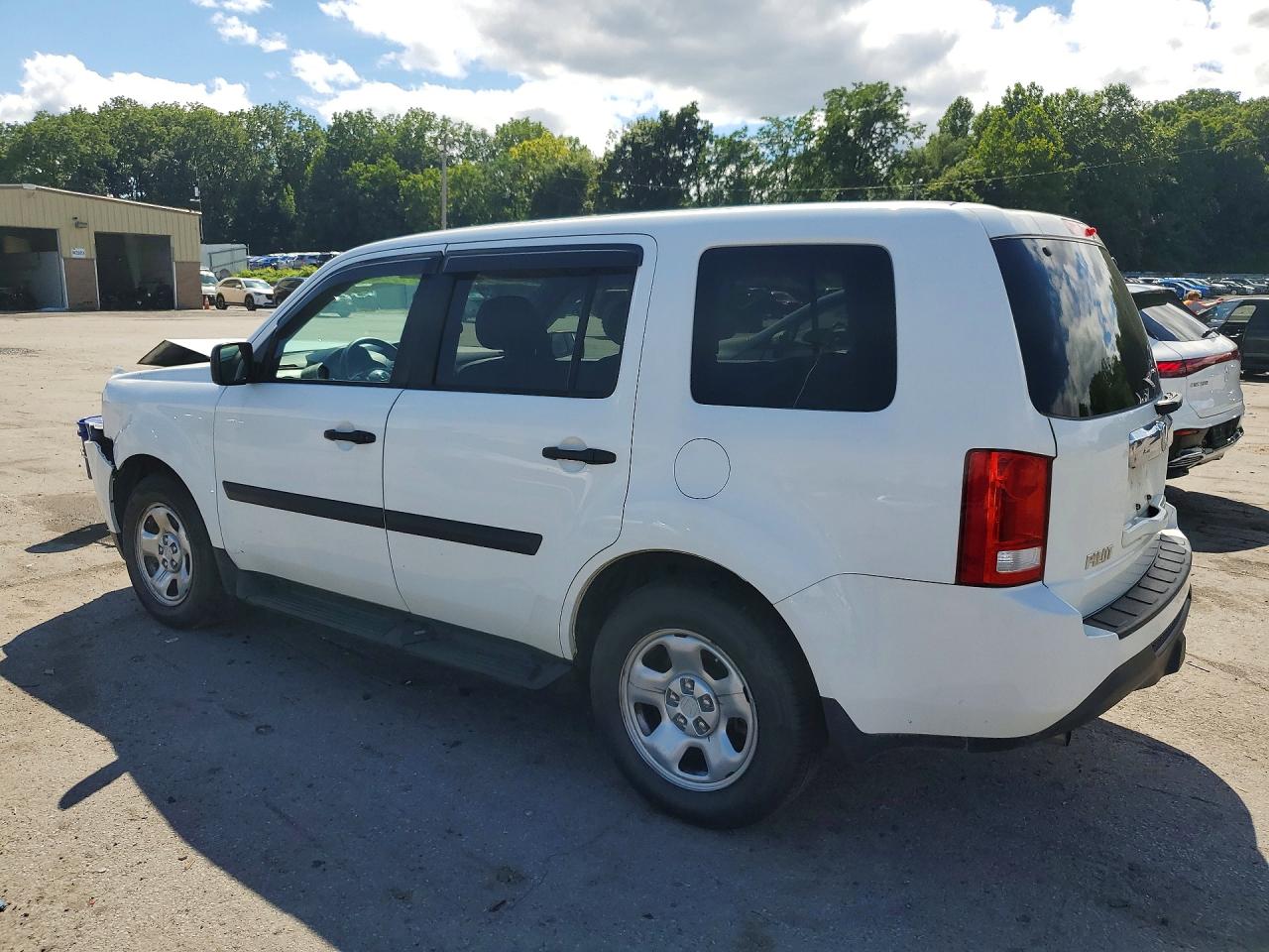 2015 Honda Pilot Lx White vin: 5FNYF4H29FB050226
